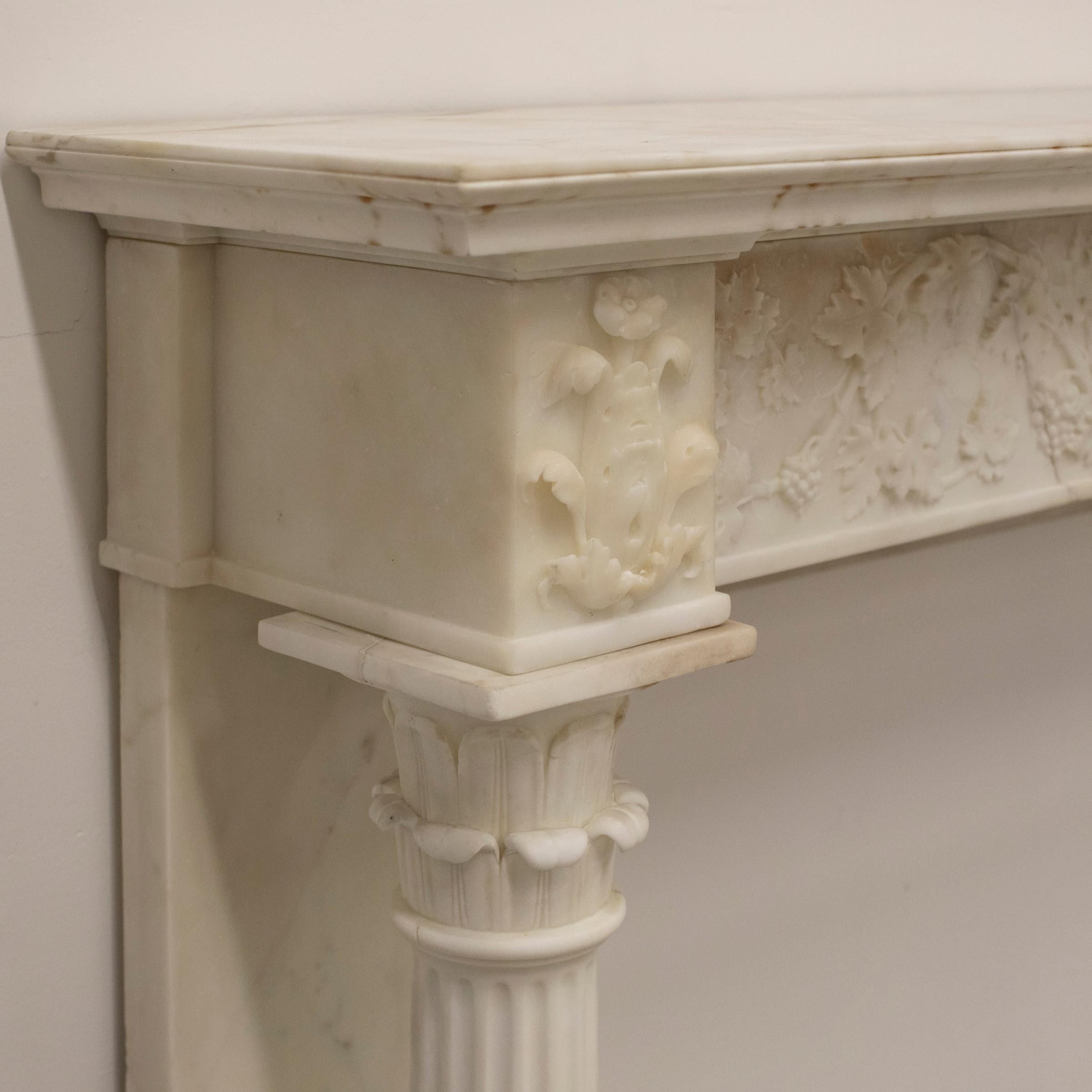 Antique Early 19th Century Marble Fireplace Surround For Sale 2