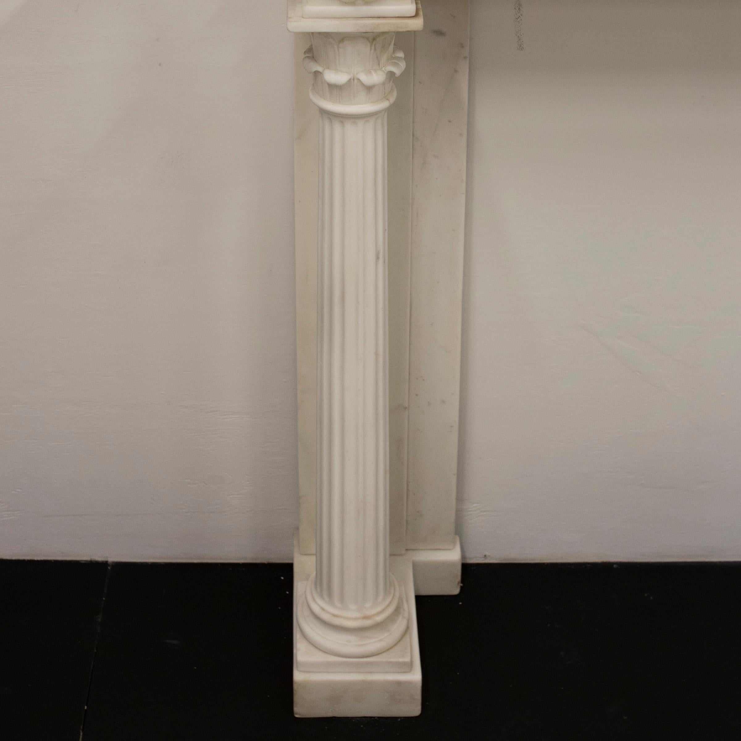 Antique Early 19th Century Marble Fireplace Surround For Sale 4