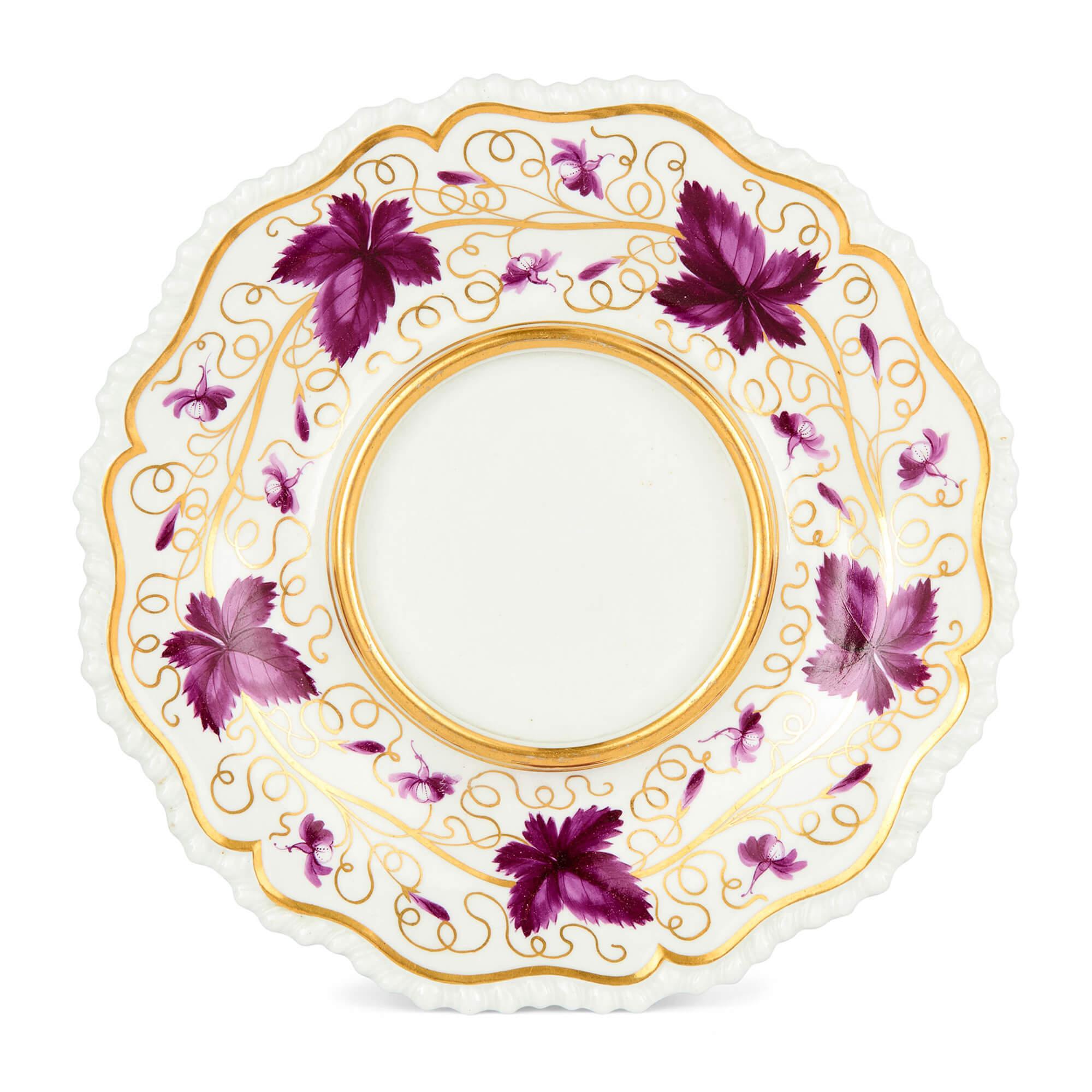 Paire de soupières anciennes du début du 19e siècle en porcelaine peinte Flight Barr & Barr Bon état - En vente à London, GB
