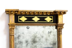 Antique Early 19th Century Regency English Country House Giltwood Pier Mirror