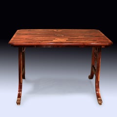 Antique early 19th century Regency period coromandel writing table.