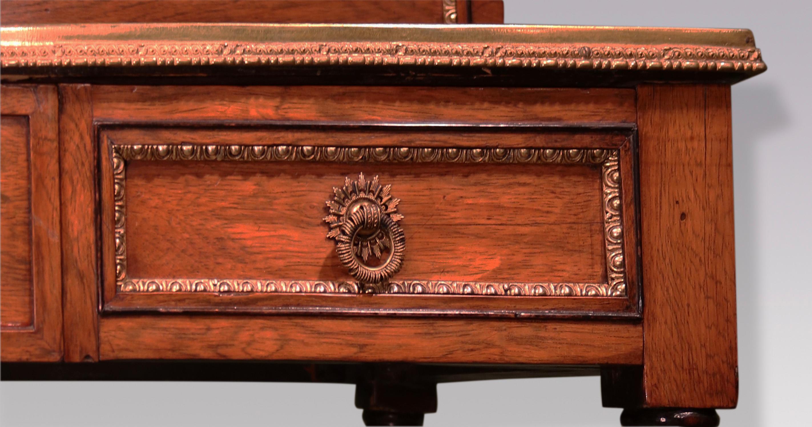 Antique Early 19th Century Rosewood Bonheur Du Jour in the Style of John Mclean For Sale 1