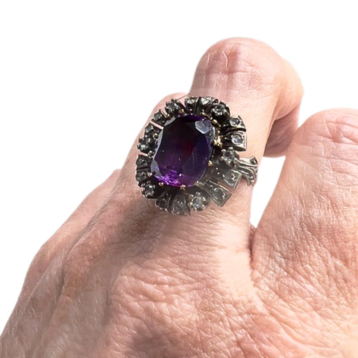 Women's Antique Early 19th Century Sapphire Gold and Silver Earrings and Ring Set For Sale