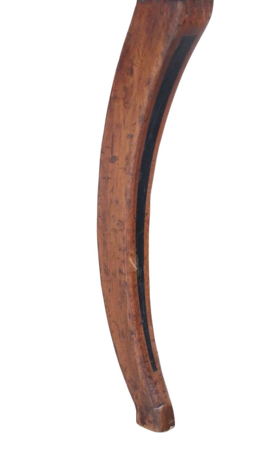 Anciennes chaises de salle à manger et de carver en acajou du début du 19e siècle de l'époque géorgienne et régence en vente 4