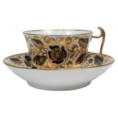 Antique Early 19th Century Spode Porcelain Pattern Number 2408 Tea Cup & Saucer