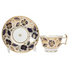 Antique Early 19th Century Spode Porcelain Pattern Number 2408 Tea Cup & Saucer