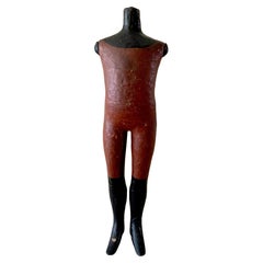 Antico manichino di Taylor dell'inizio del XIX secolo per giovane gentiluomo Moda per bambini