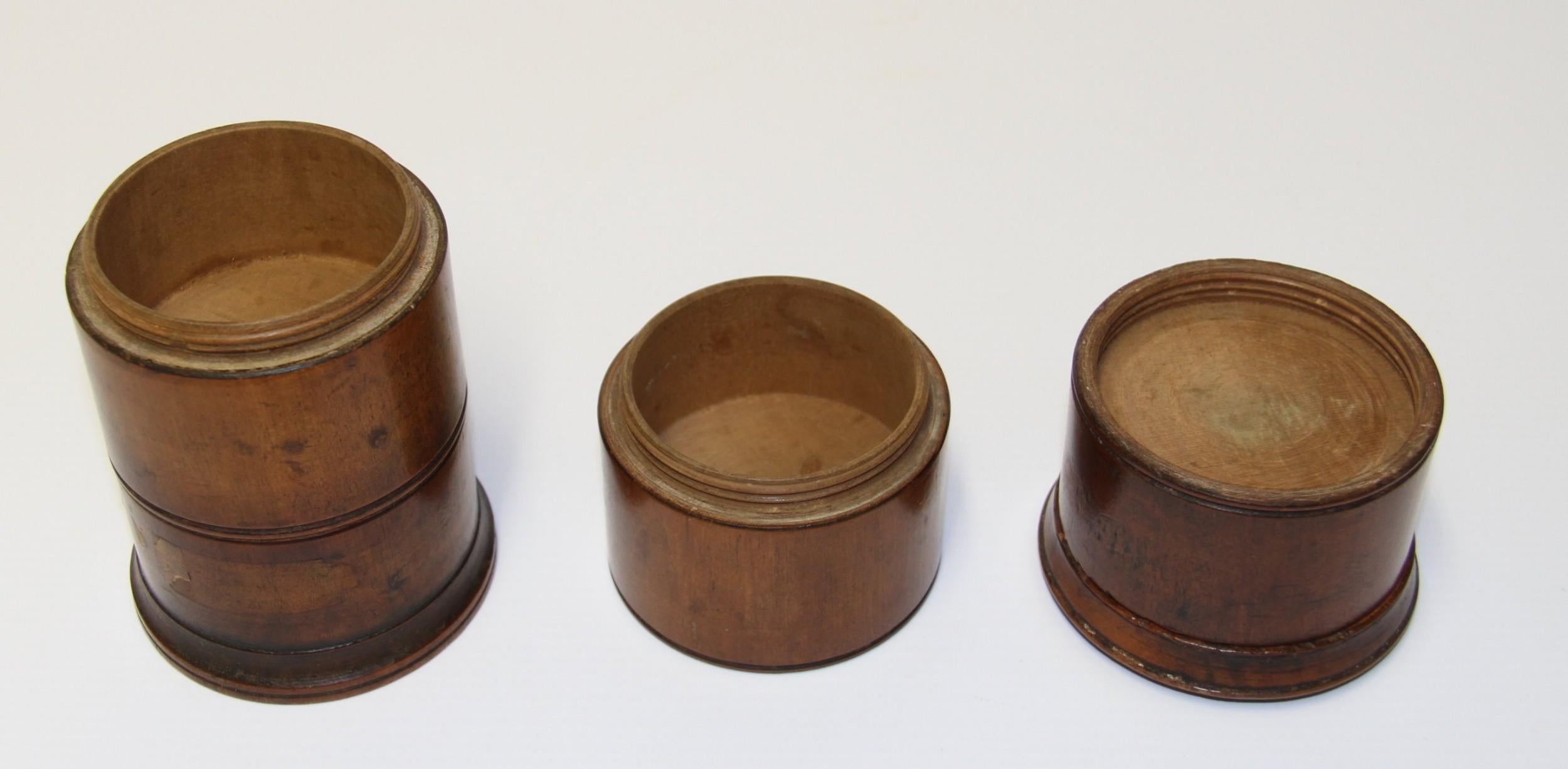 Antique Early 19th Century Treen Spice Container made from Walnut, circa 1830 1