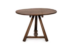 Antique early 19th century warm brown pine and oak Belgian Folding table