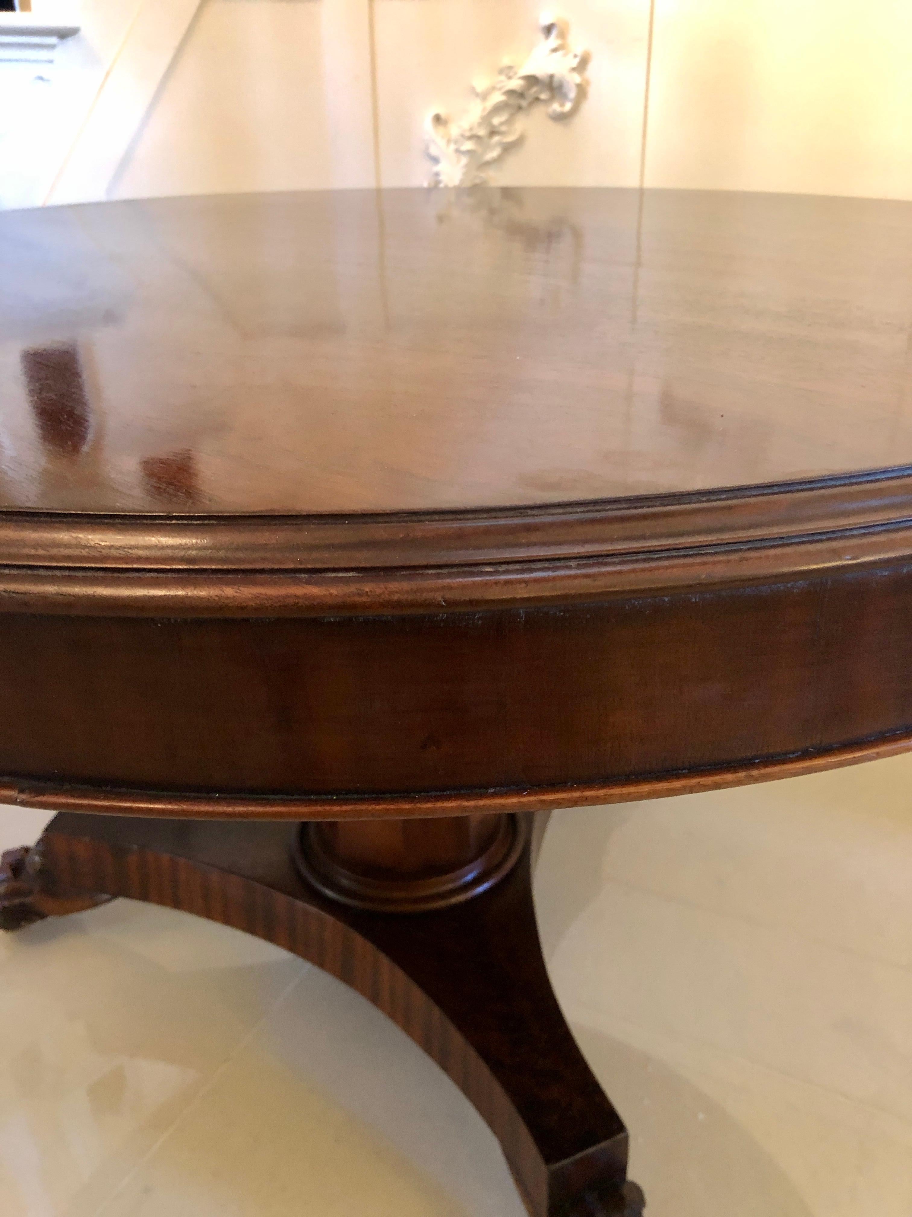 Other Antique Early 19th Century William IV Mahogany Circular Centre Table