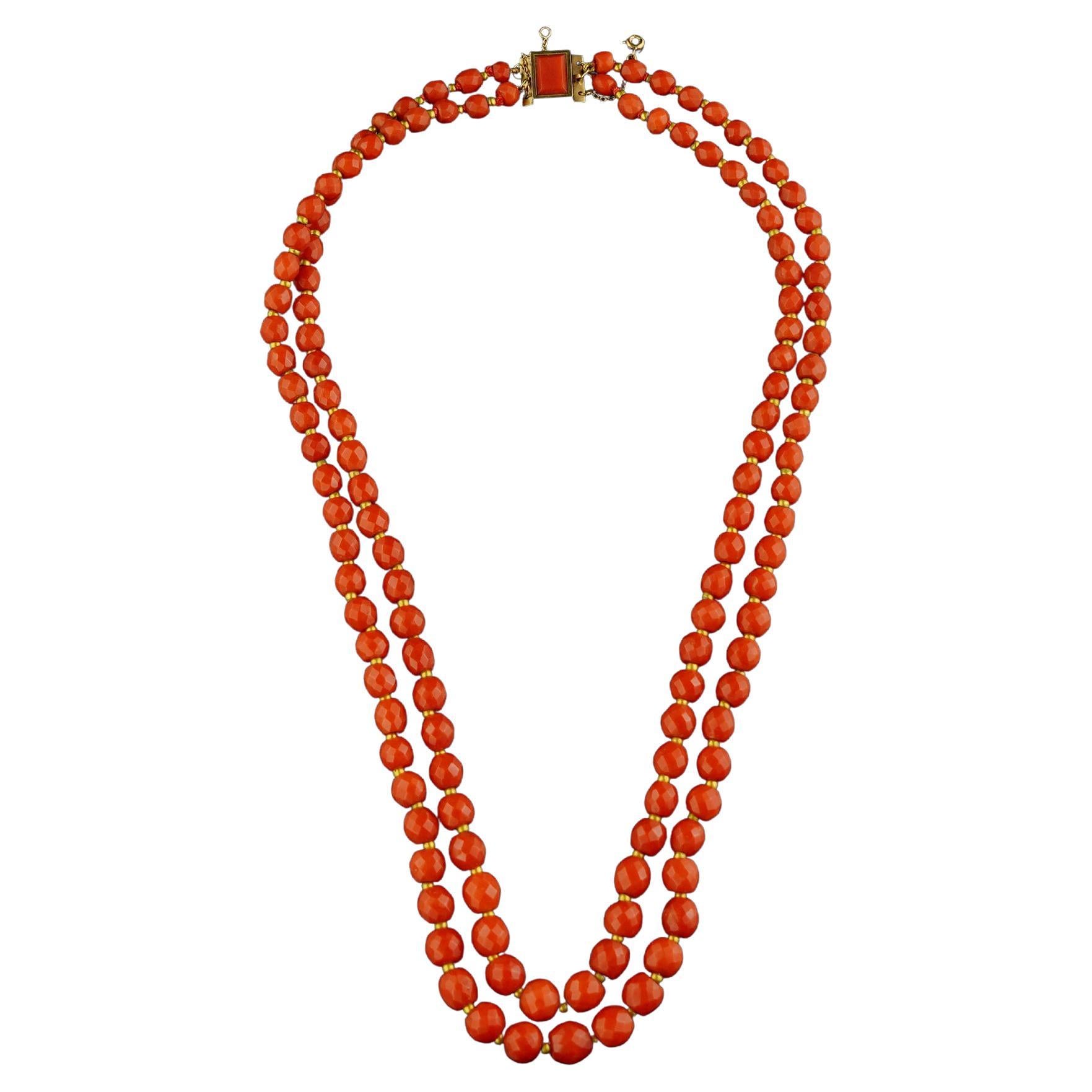 Important Burma No Heat Ruby Beads Necklace at 1stDibs burmese ruby