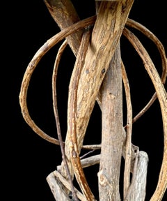 Antique Early 20th Century Adirondack Bent Willow Accent Table