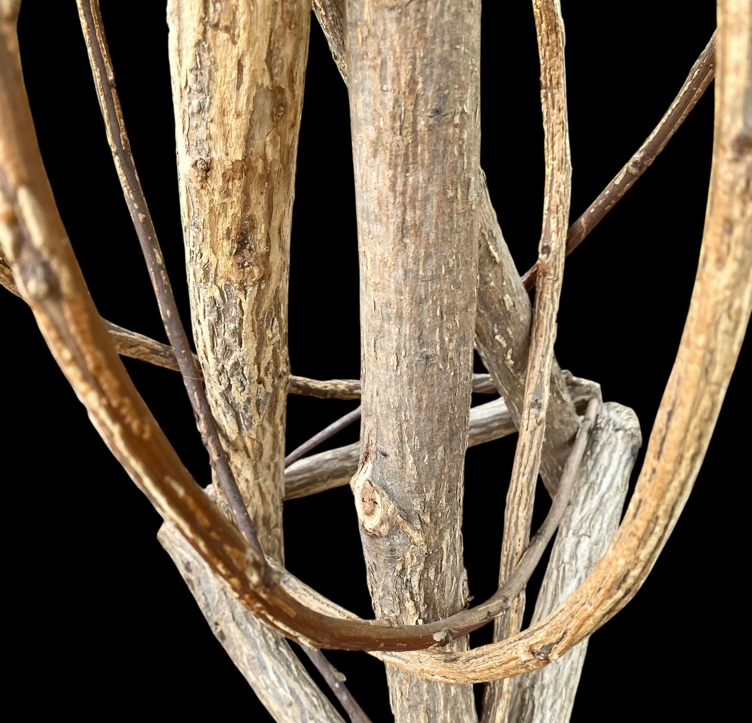 Américain Ancienne table d'appoint en saule courbé Adirondack du début du 20e siècle en vente