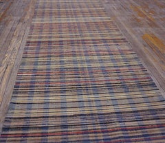 1930s American Shaker Rag Rug ( 3'6" x 14'4" - 107 x 437 )