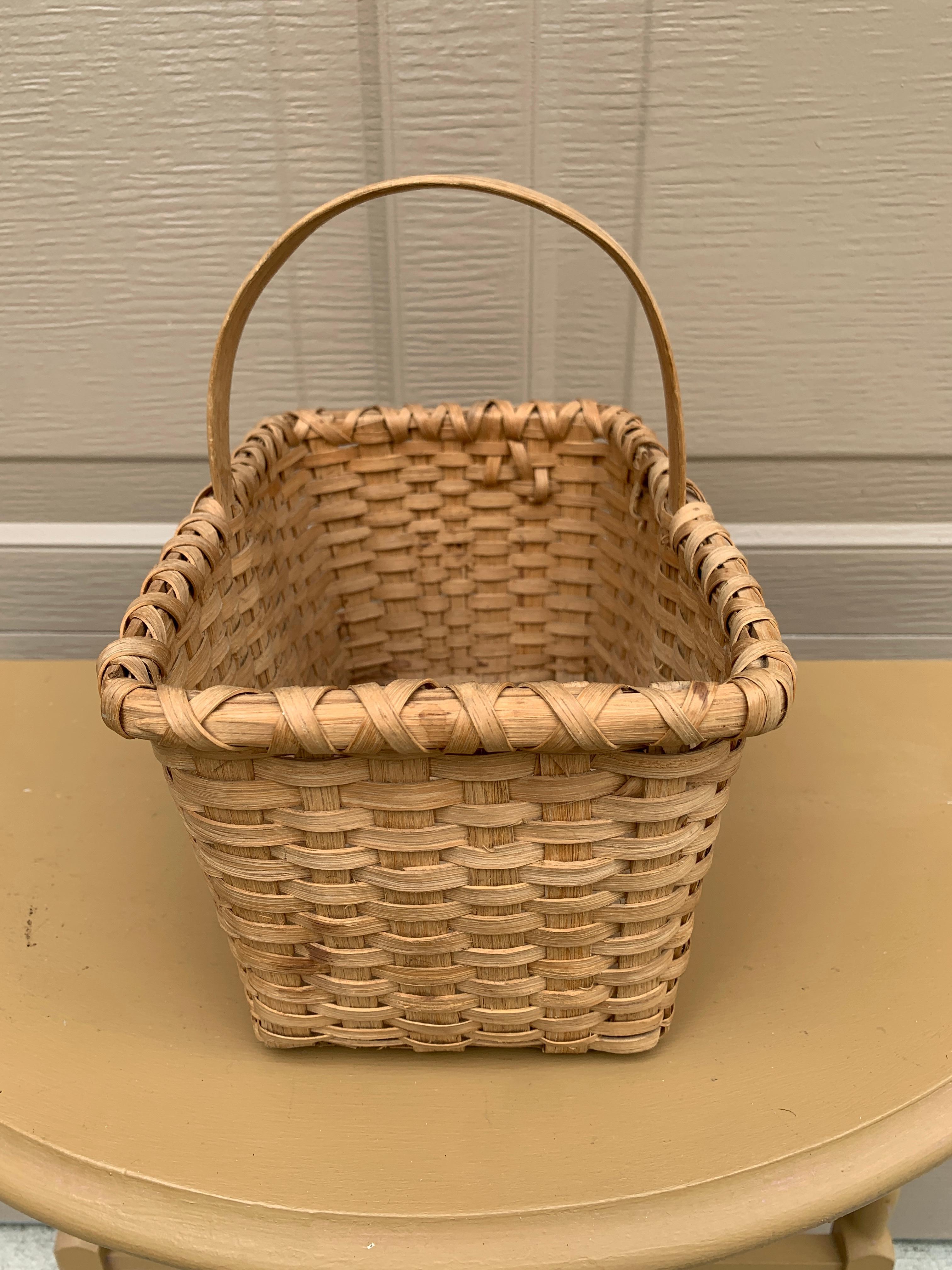Panier ancien en chêne fendu américain du début du 20e siècle en vente 3