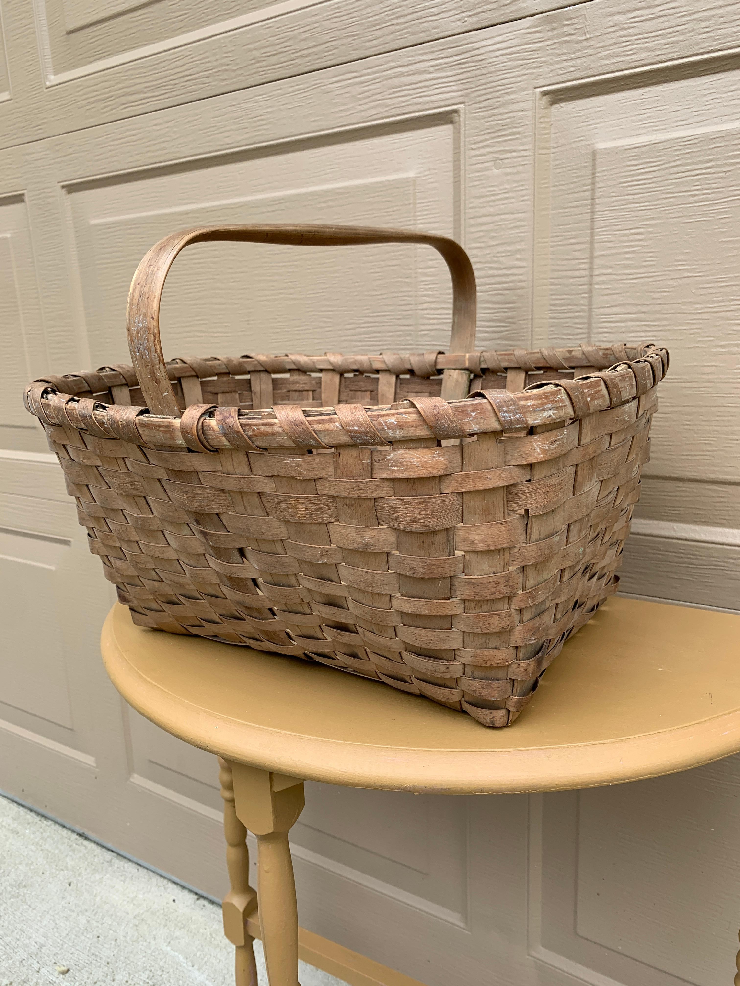Américain Panier ancien en chêne fendu américain du début du 20e siècle en vente