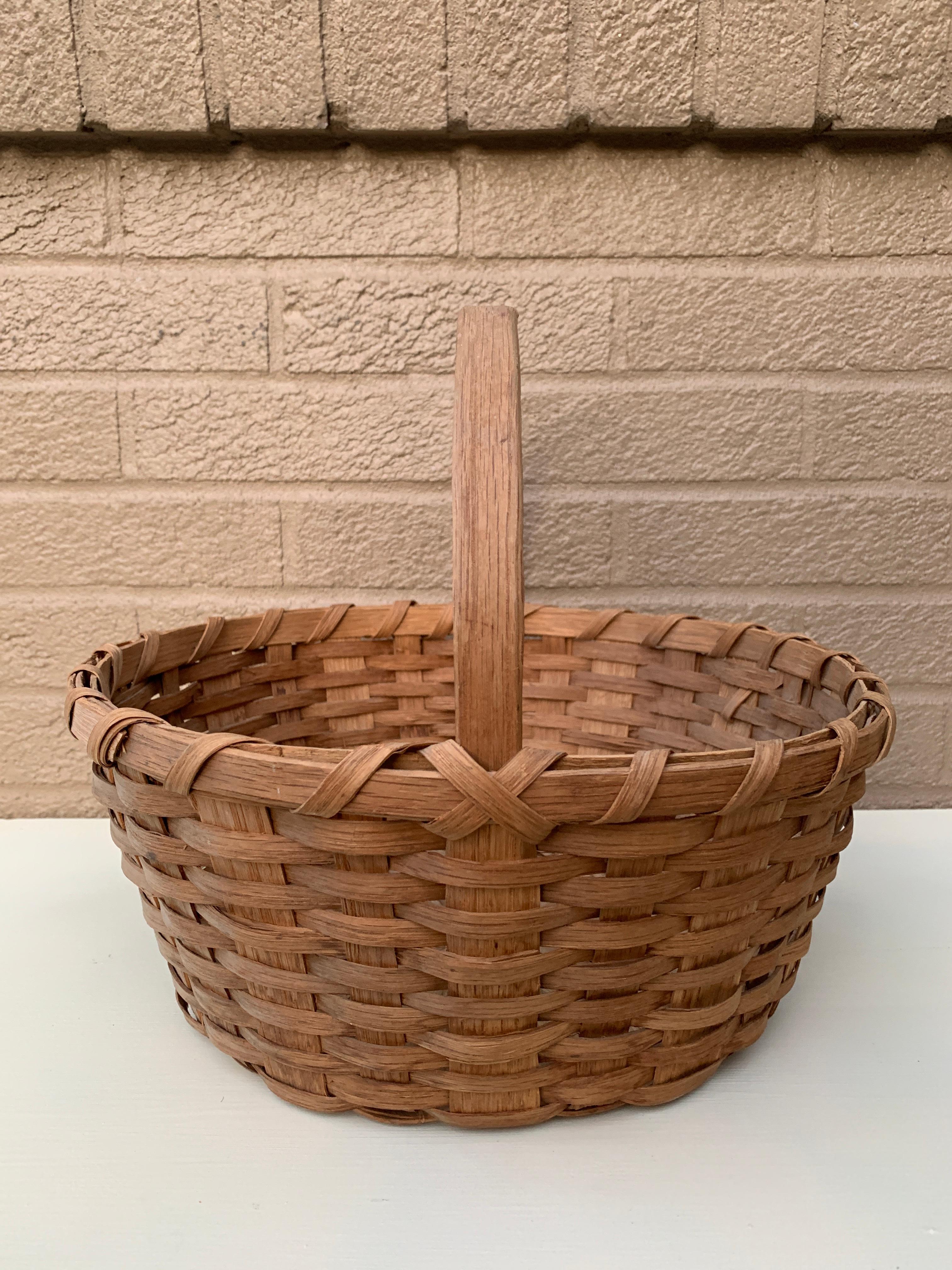 Antico cestino americano di Oak Oak dei primi del Novecento in vendita 1