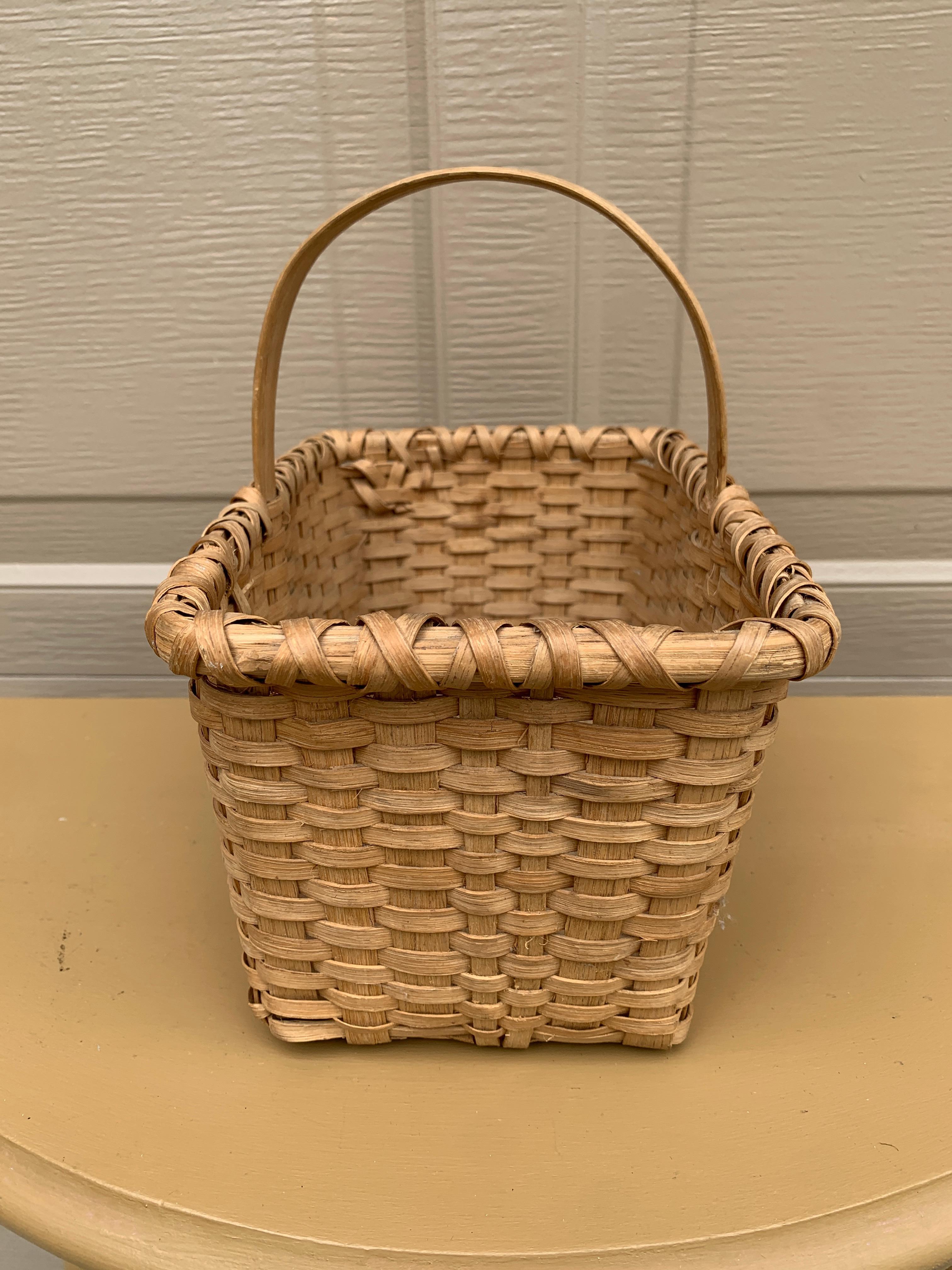 Panier ancien en chêne fendu américain du début du 20e siècle en vente 1