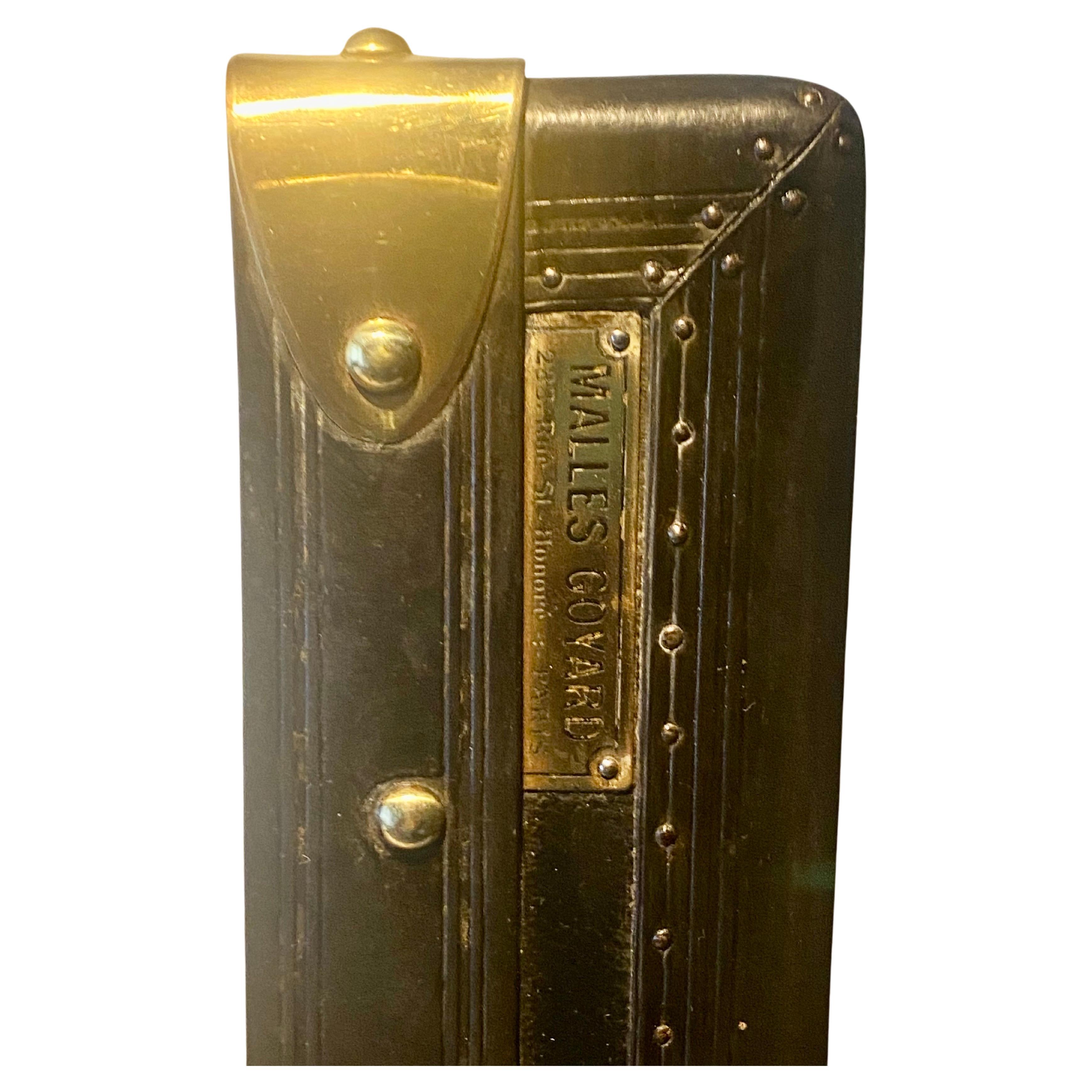 Antike Anfang des 20. Jahrhunderts Schwarz Goyard Hut Kofferraum Französisch CIRCA 1920's im Angebot 1
