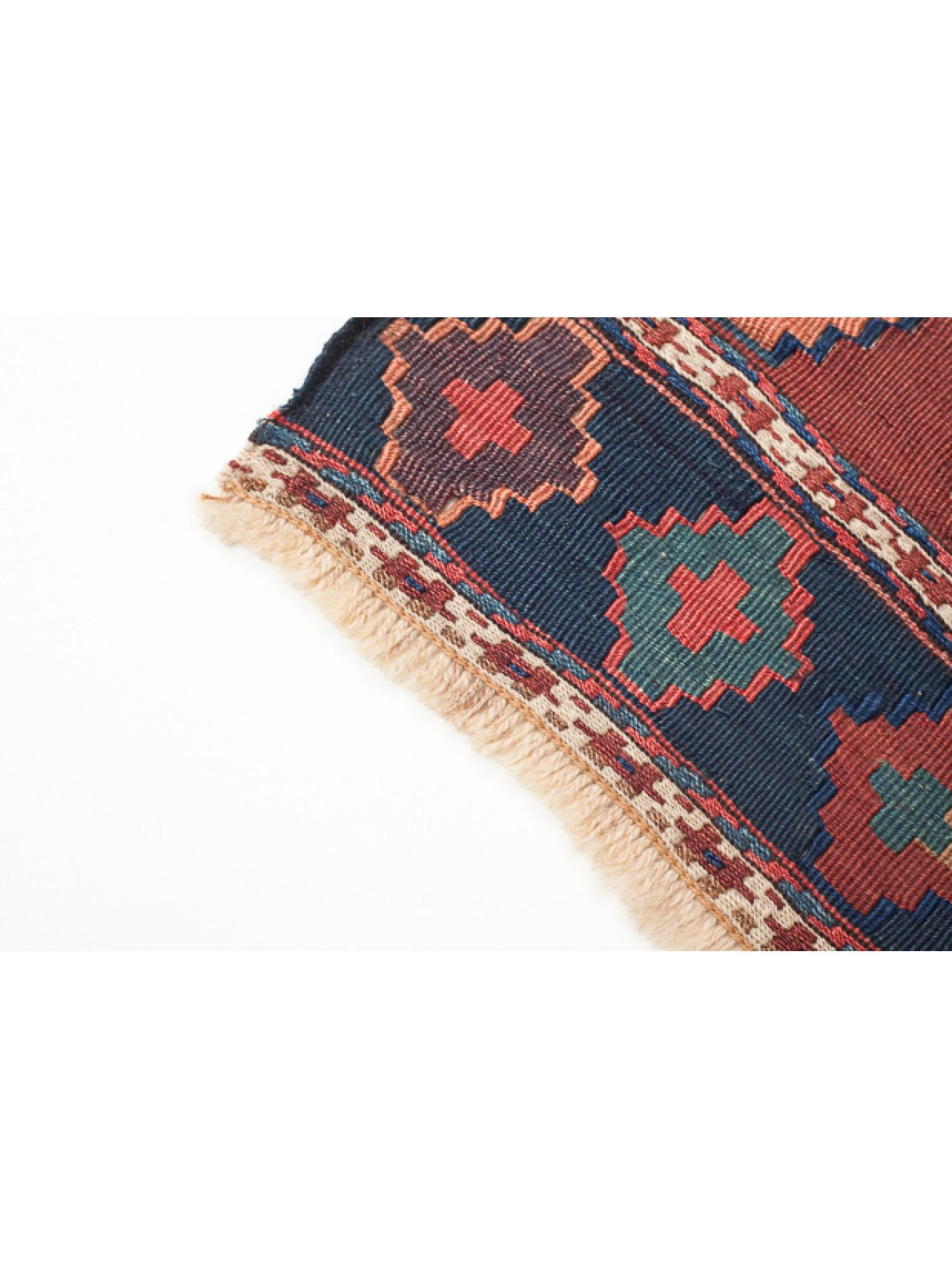 Hand-Knotted Antique Early 20th Century Caucasian Kilim Woven Cradle Part, Natural Dyed For Sale