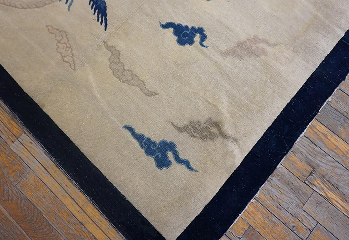 Wool Early 20th Century Chinese Peking Carpet ( 4' x 6'9