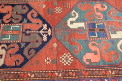 Antico tappeto Kazak a bande di nuvole dell'inizio del XX secolo