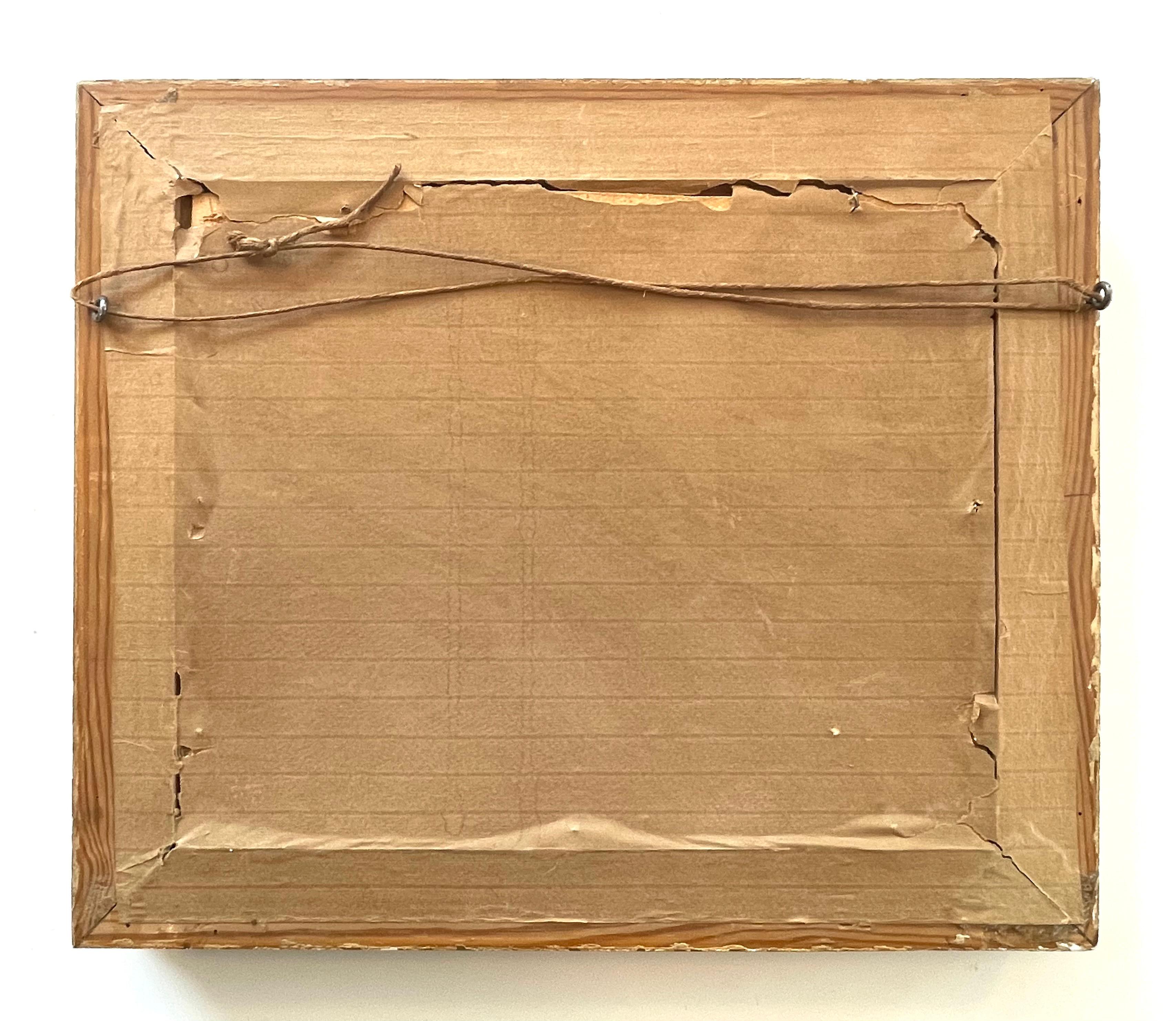 Antiguo óleo paisajístico danés de principios del siglo XX sobre un acantilado junto al mar en venta 5