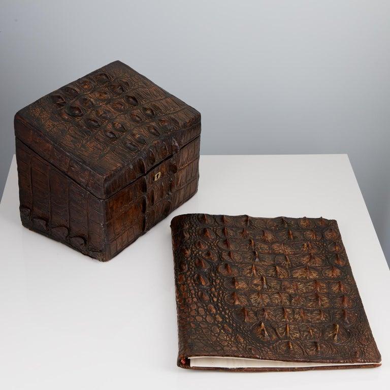 English Antique Early 20th Century Desk Set by Thornhill & Co London Circa 1910 For Sale