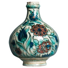 Antique early 20th century Dutch Delft Iznik Style Earthenware Vase ca 1910
