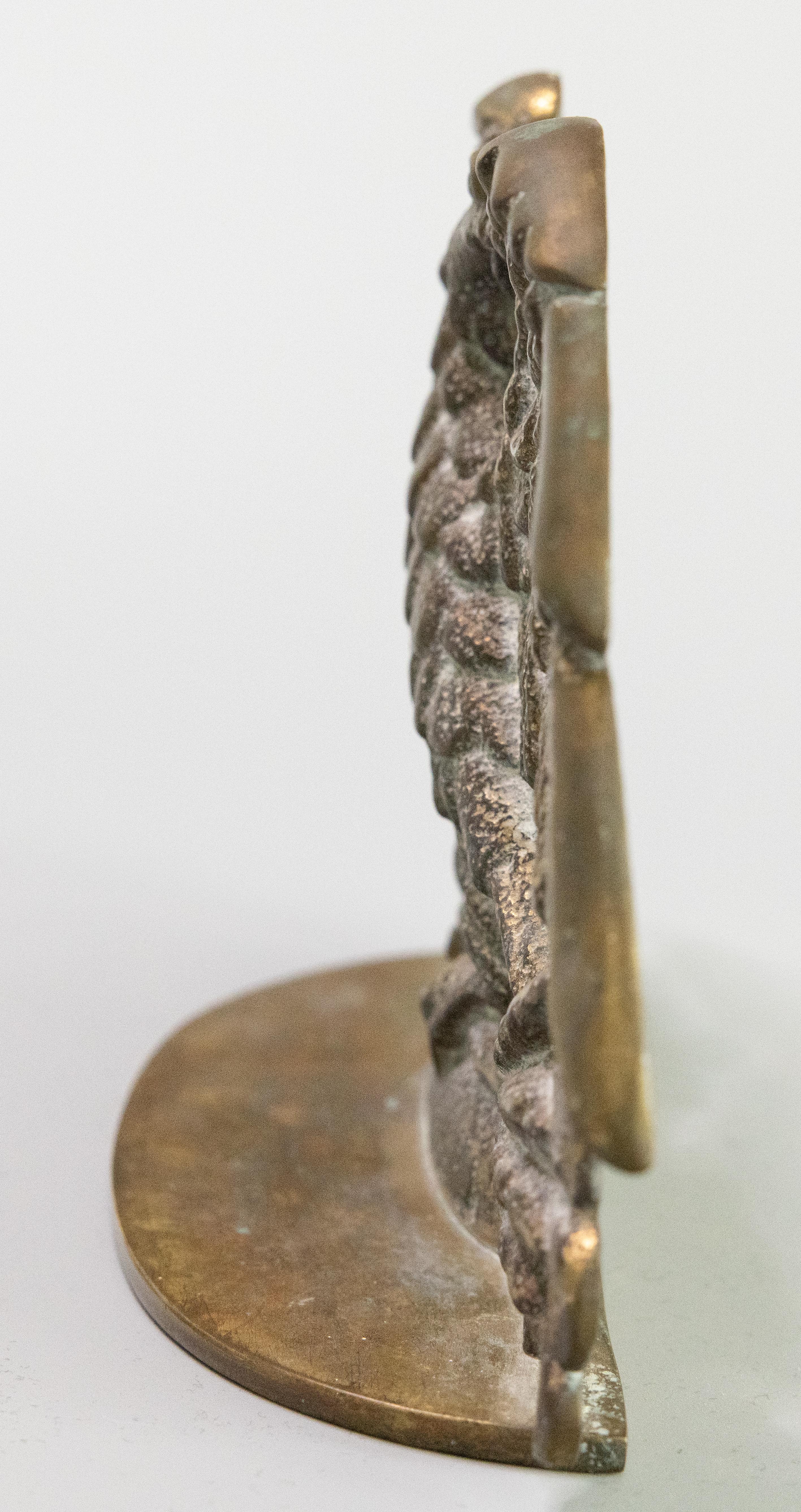 Américain Ancien butoir de porte Aigle en laiton de l'Amérique fédérale du début du 20e siècle en vente