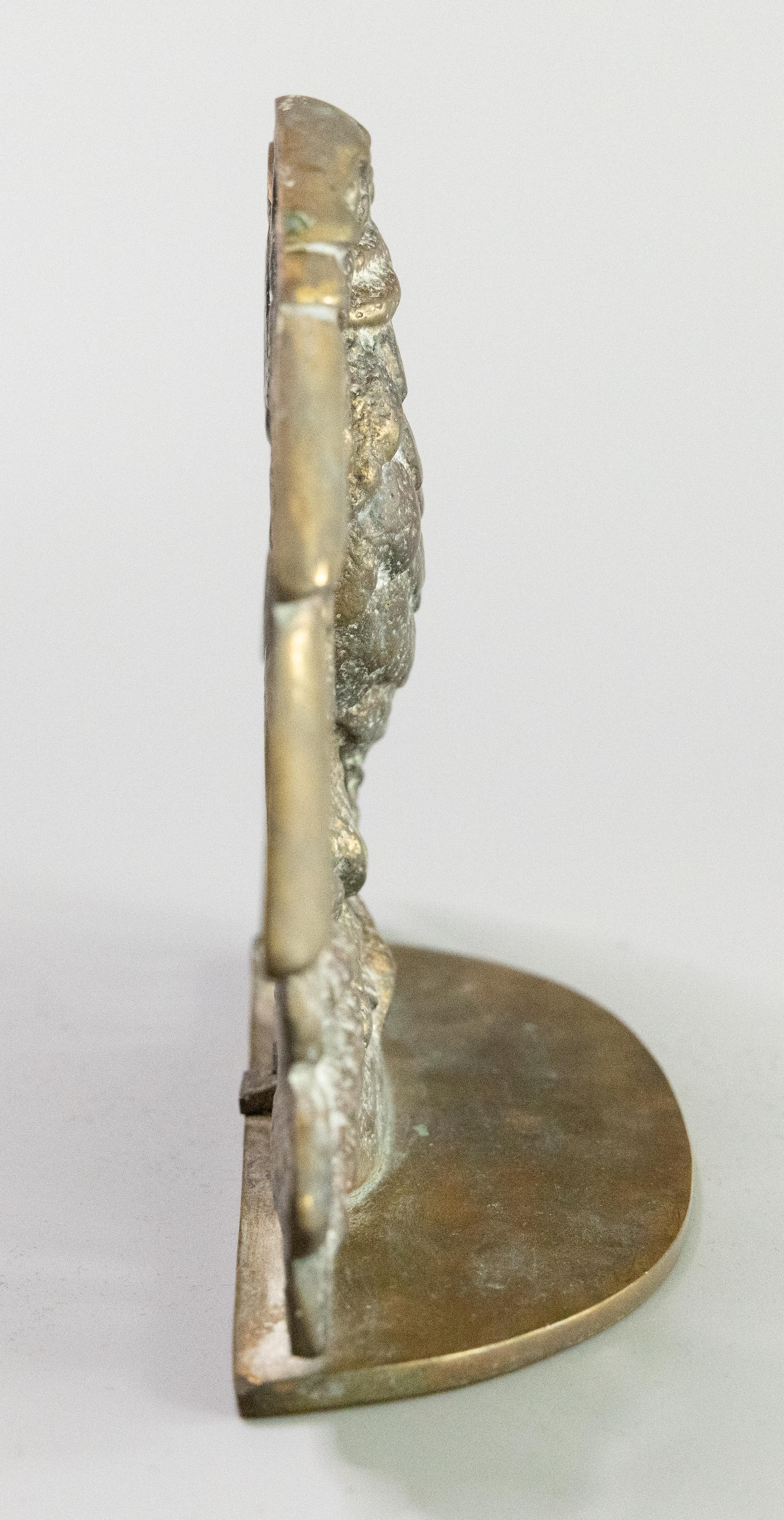 Ancien butoir de porte Aigle en laiton de l'Amérique fédérale du début du 20e siècle Bon état - En vente à Pearland, TX