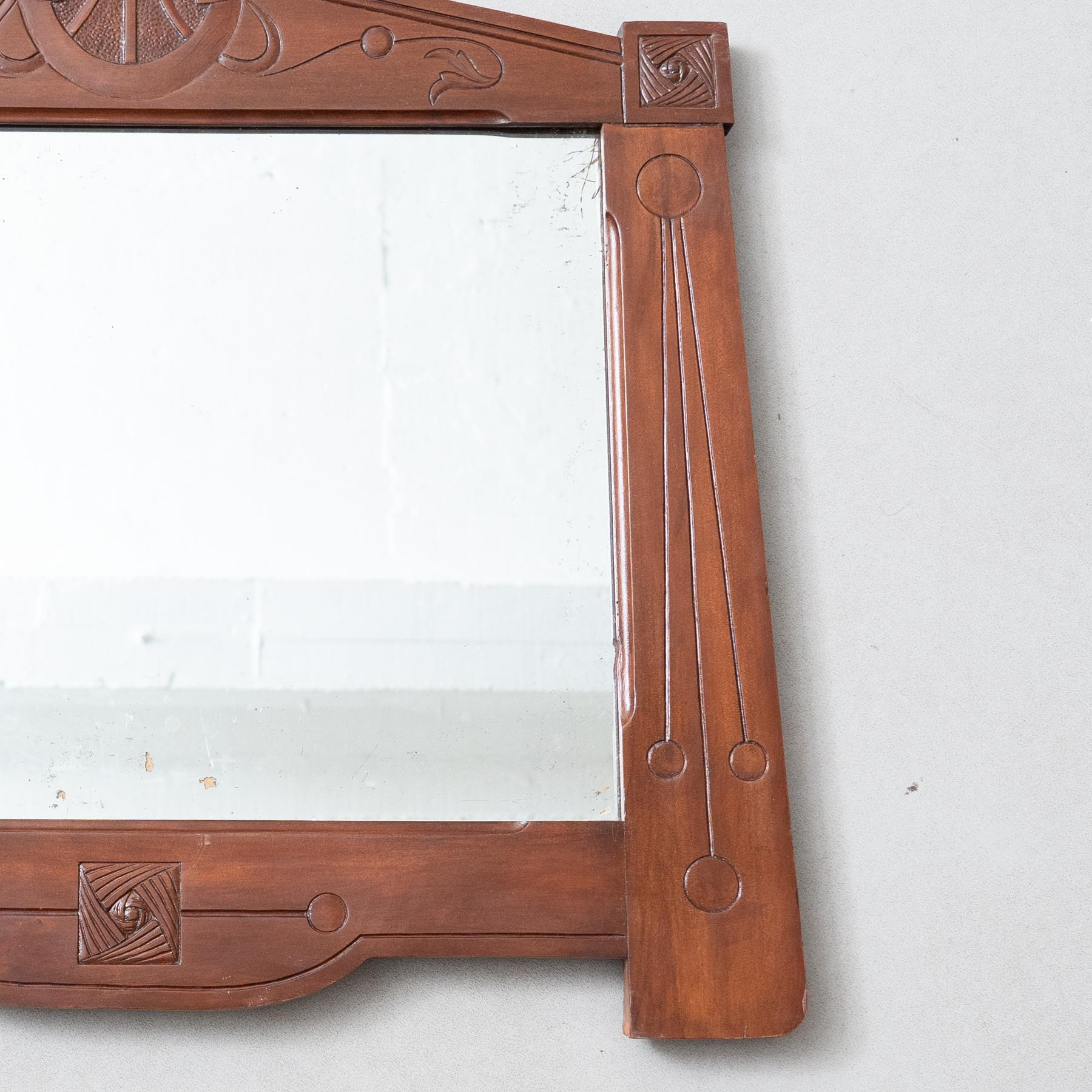 Antique début du 20ème siècle Français Miroir, circa 1940 en vente 1