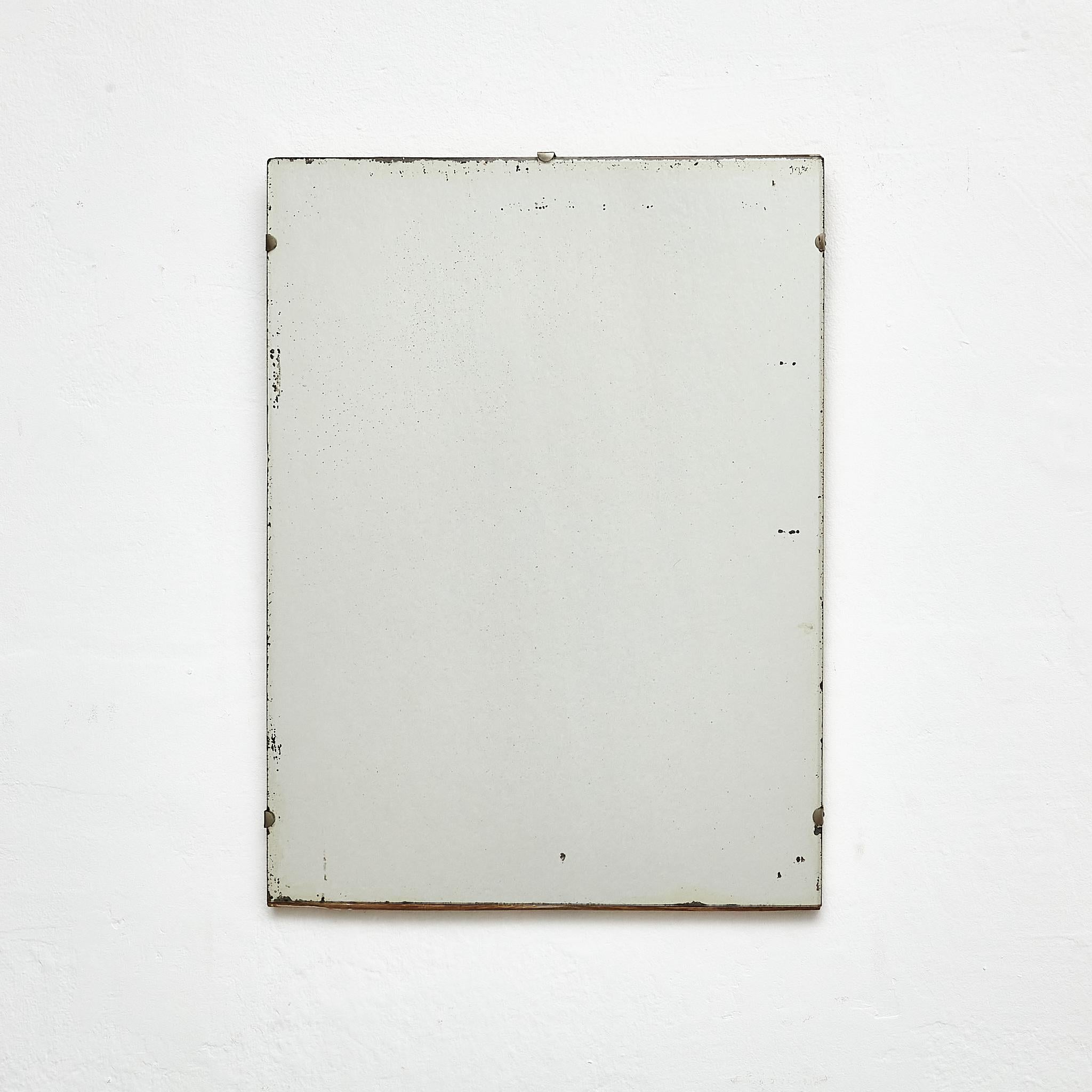 Mid-Century Modern Antique Early 20th Century French Wall Mirror, circa 1940