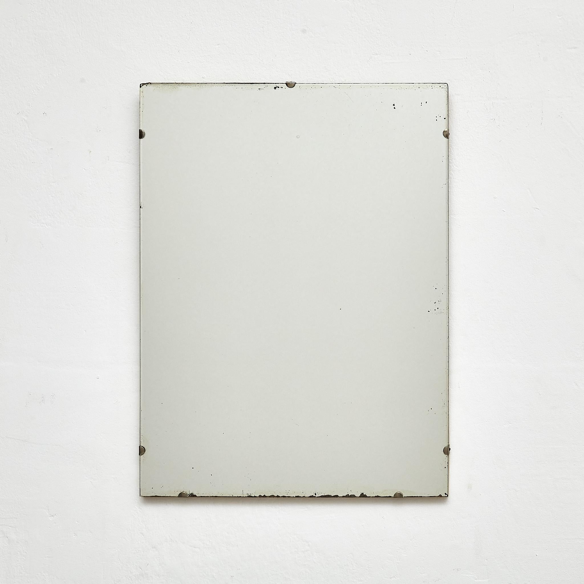Mid-Century Modern Antique Early 20th Century French Wall Mirror, circa 1940