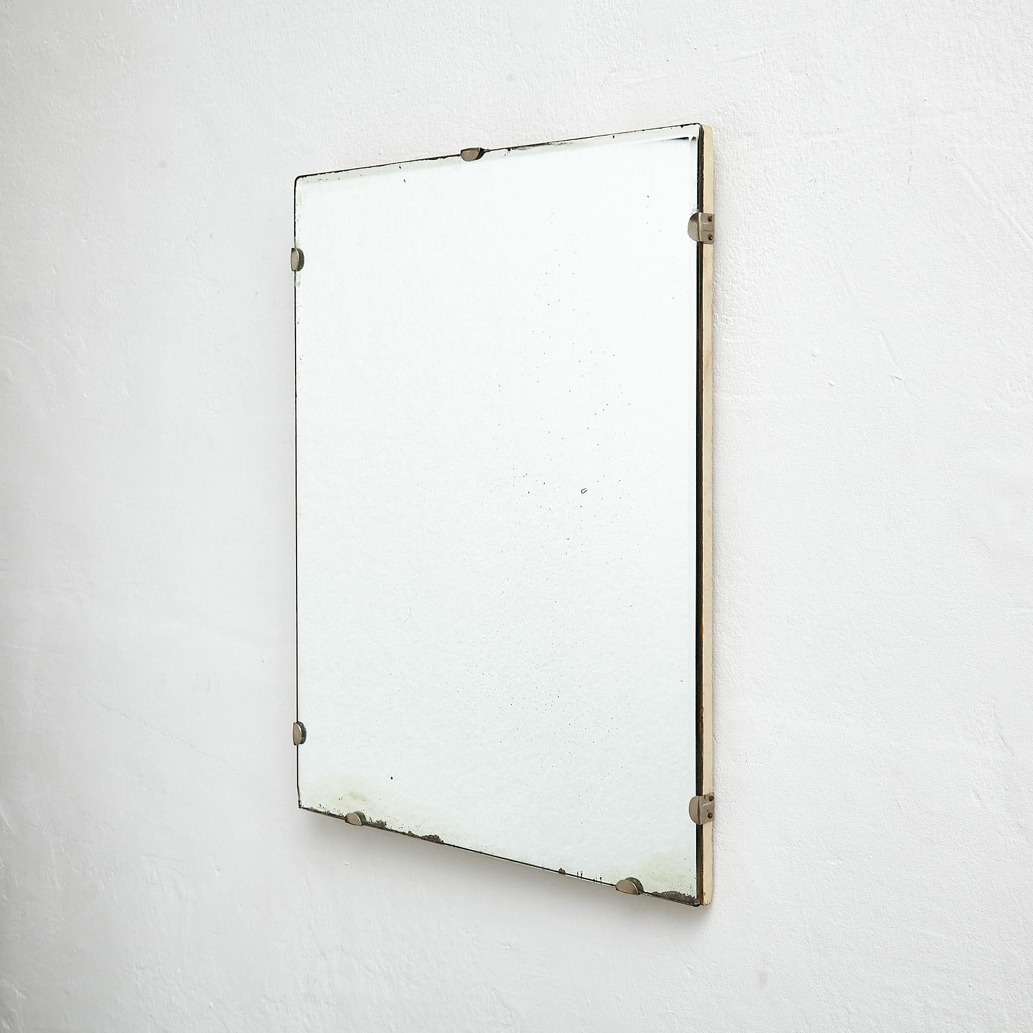 Antique Early 20th Century French Wall Mirror, circa 1940 In Good Condition In Barcelona, Barcelona
