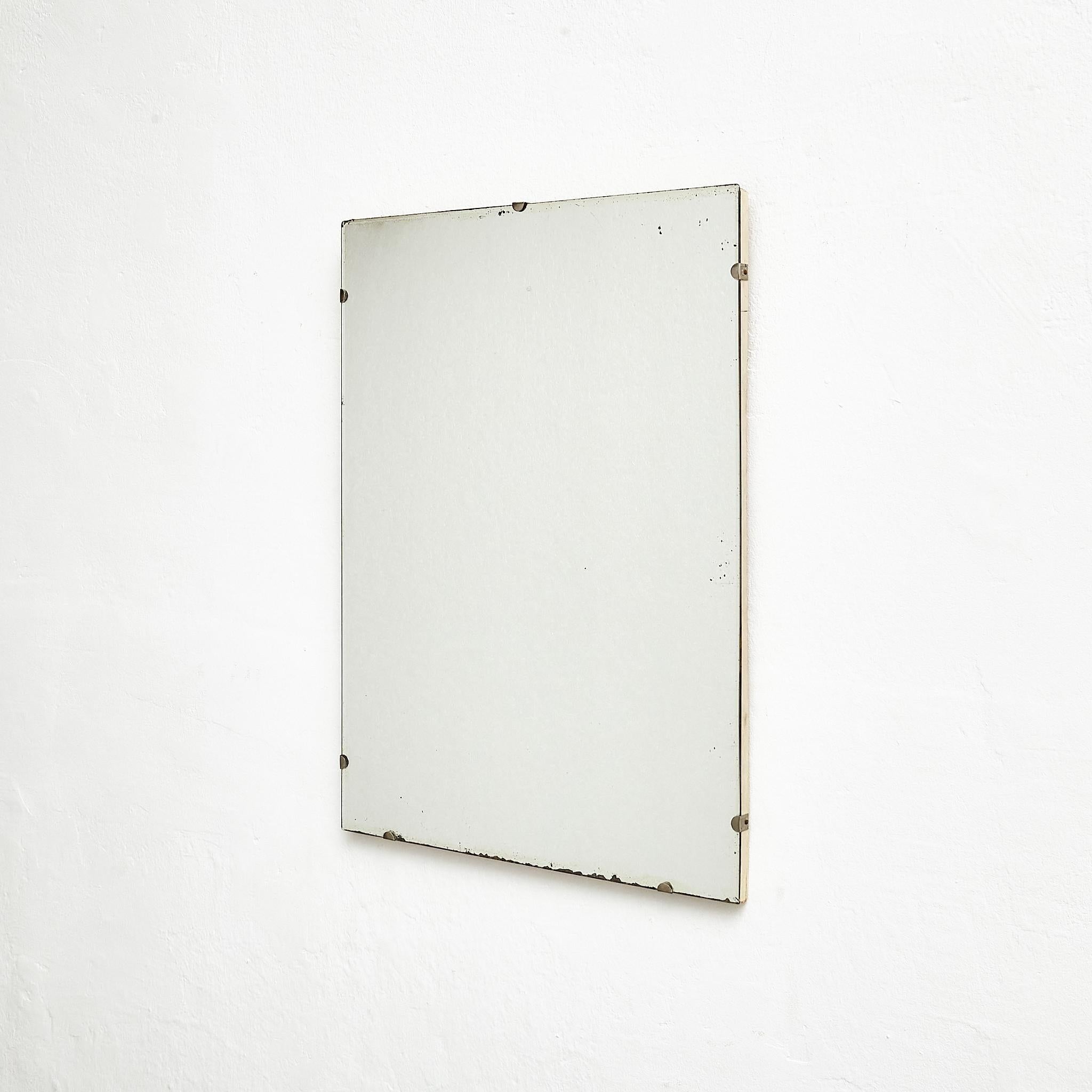 Antique Early 20th Century French Wall Mirror, circa 1940 In Good Condition For Sale In Barcelona, ES