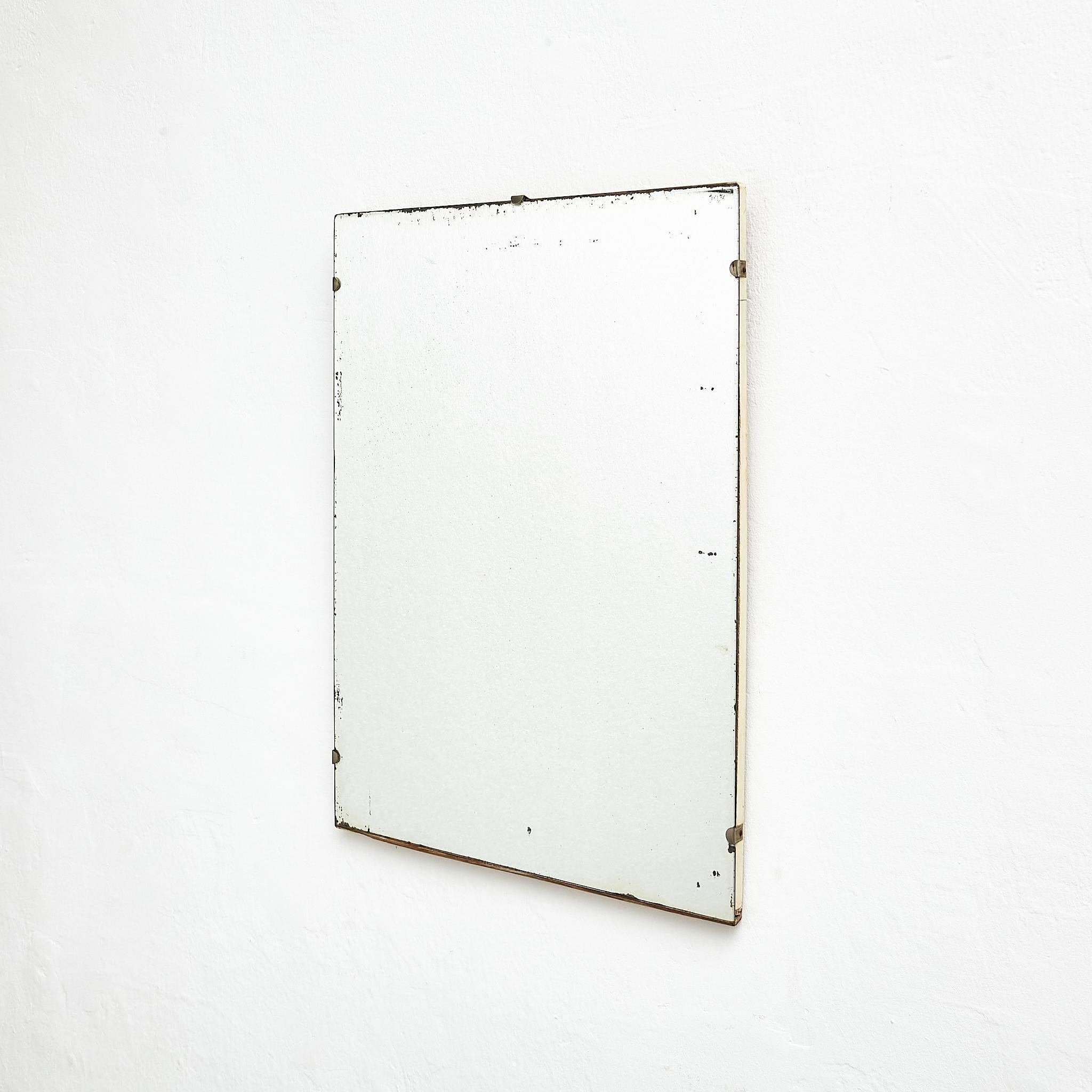 Antique Early 20th Century French Wall Mirror, circa 1940 In Good Condition For Sale In Barcelona, ES