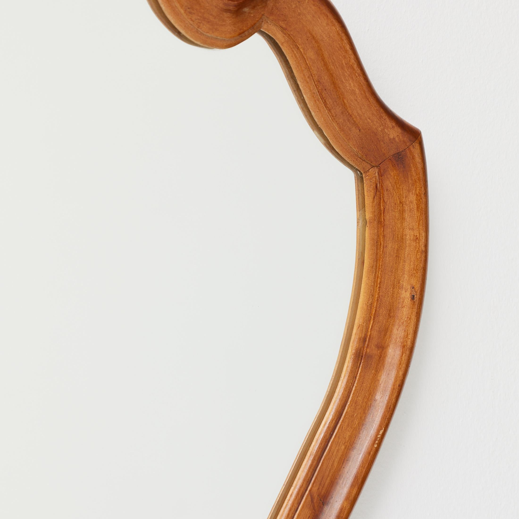 Specchio Antique Early 20th Century French Wood Mirror, circa 1940 in vendita