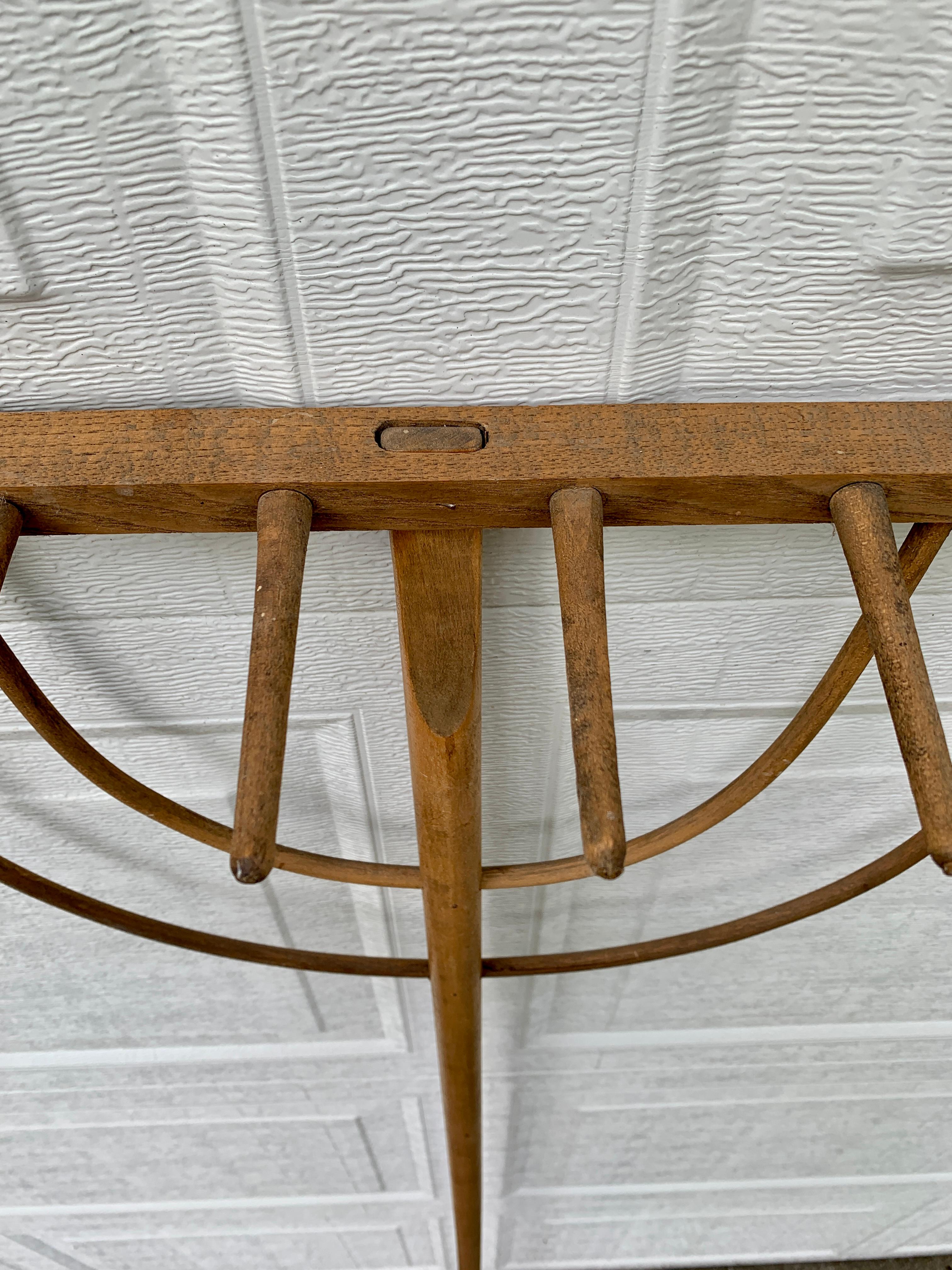 Antique Early 20th Century Hand Made Wooden Hay Rake In Good Condition For Sale In Elkhart, IN