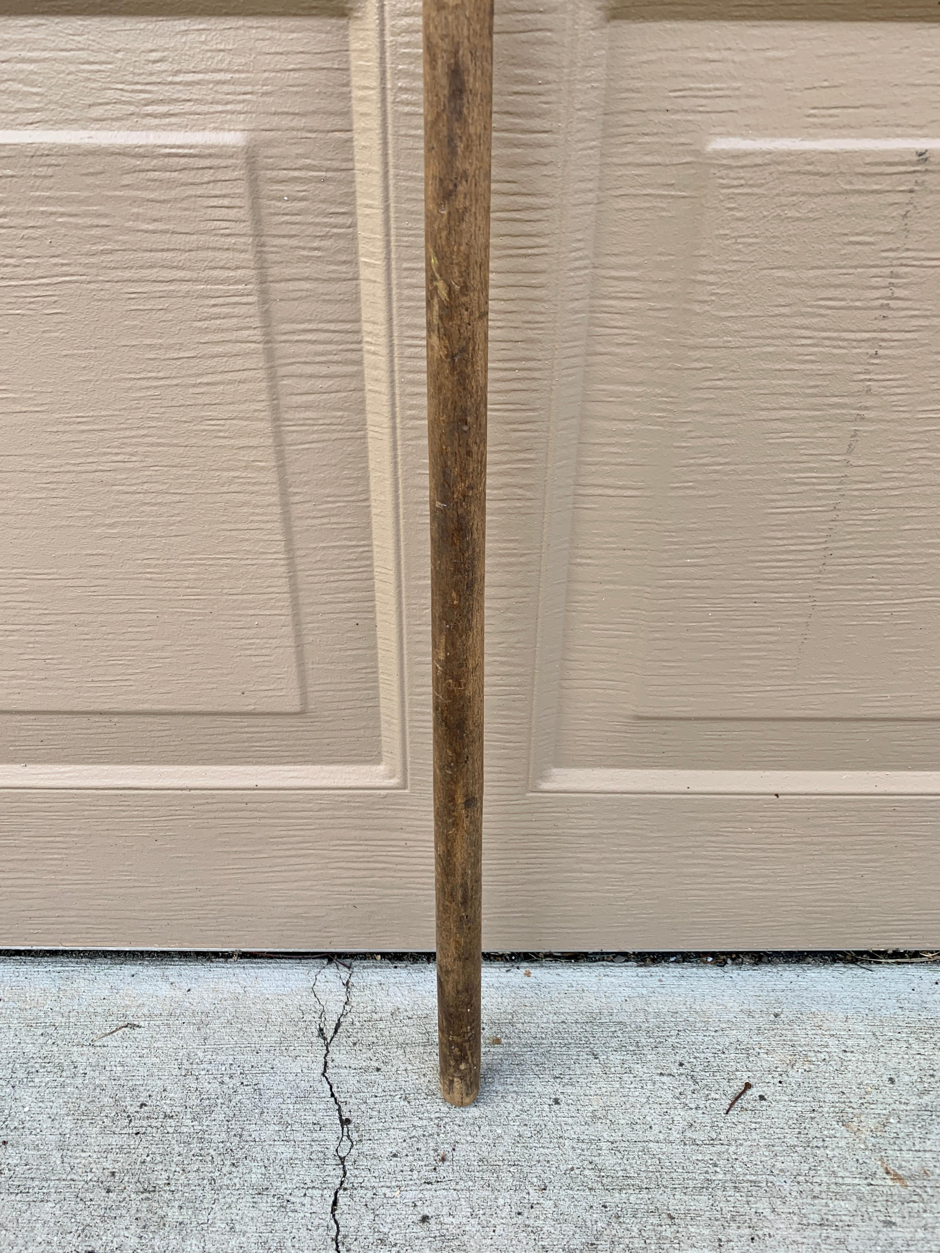 Antique Early 20th Century Hand Made Wooden Hay Rake In Good Condition For Sale In Elkhart, IN
