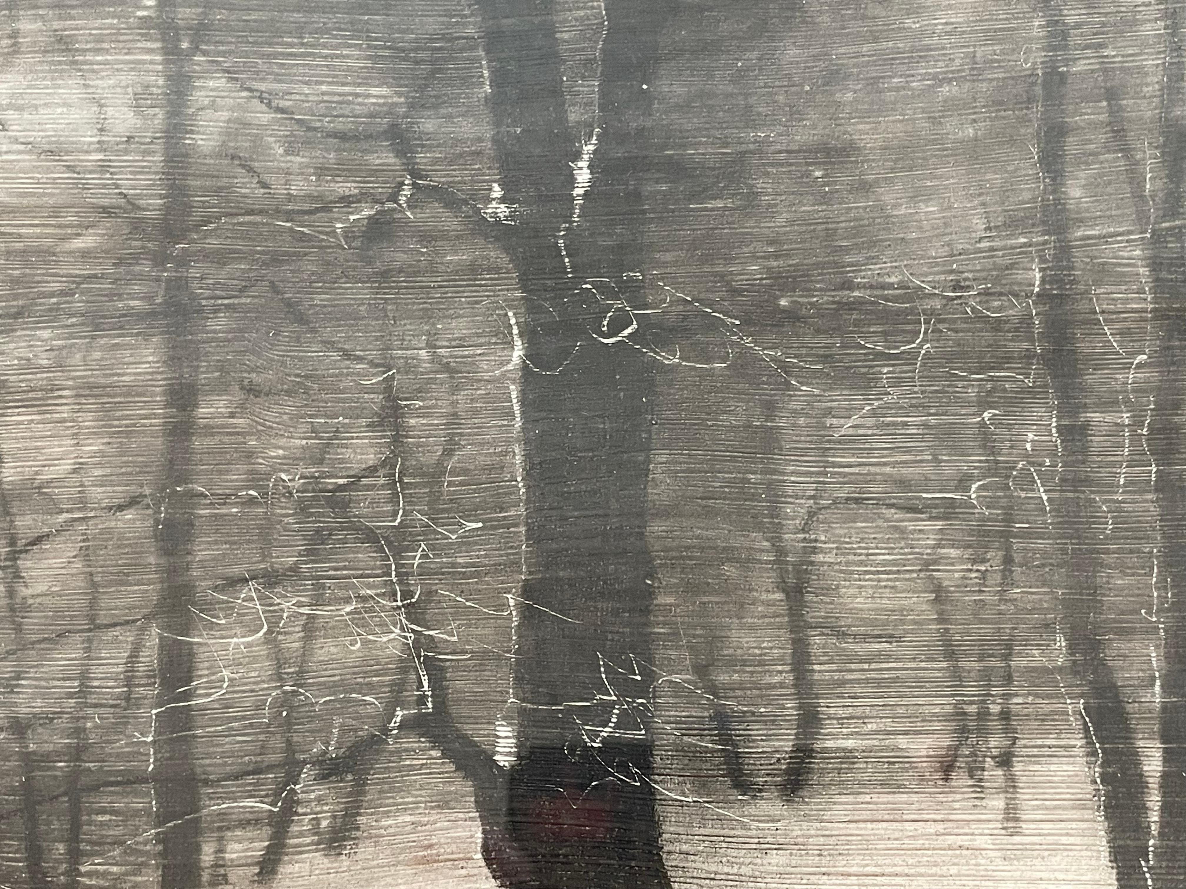 Danish Antique early 20th century impressionist coal drawing by H P Carlsen (1855-1950) For Sale