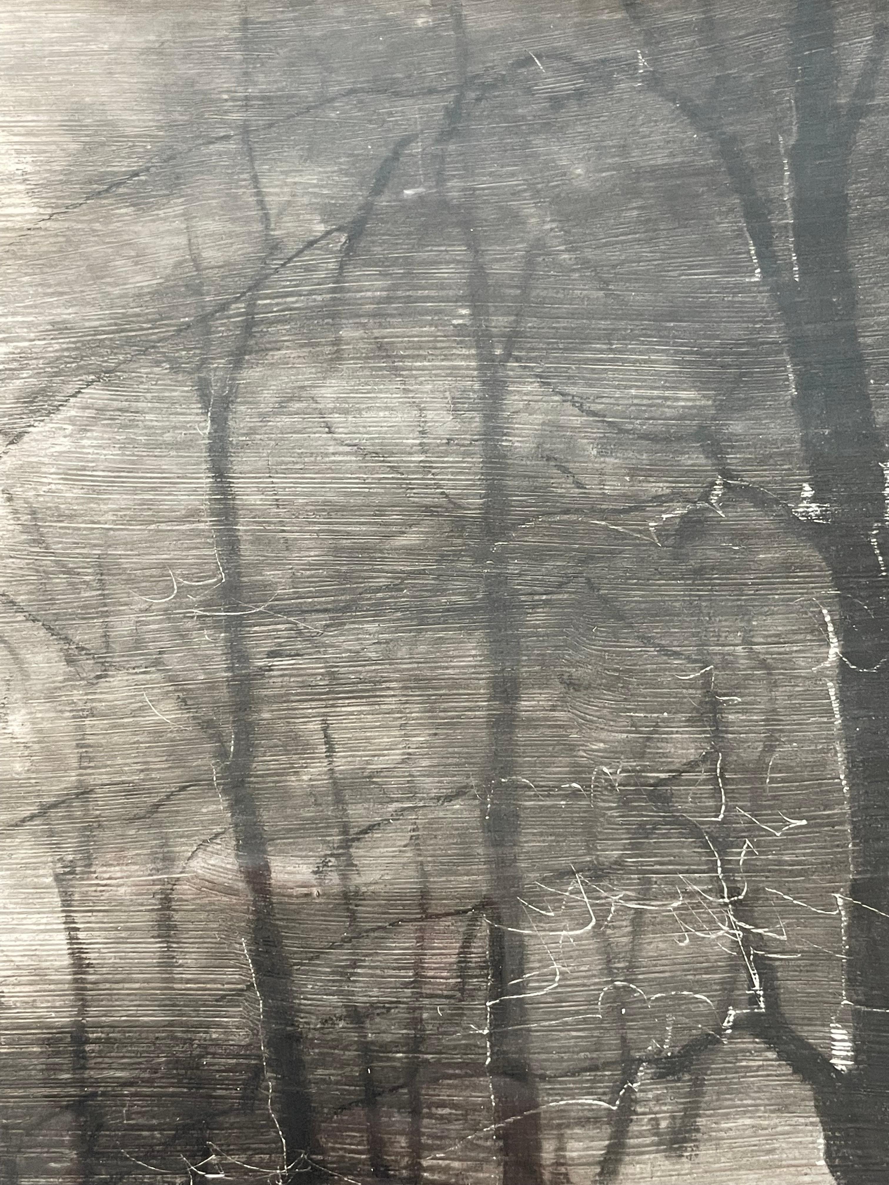 20th Century Antique early 20th century impressionist coal drawing by H P Carlsen (1855-1950) For Sale