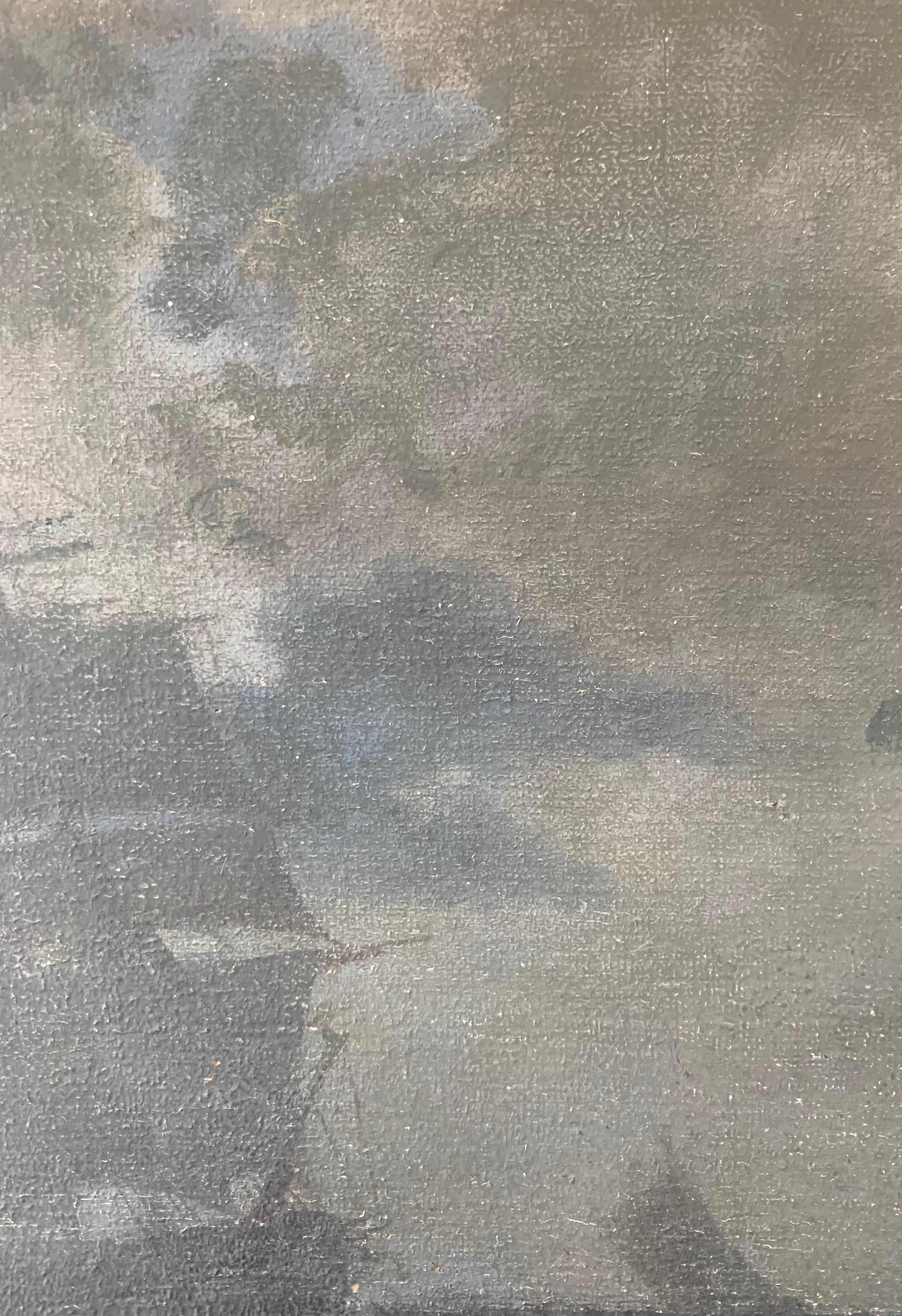 Antikes impressionistisches Gemälde eines Schiffes im Mondlicht aus dem frühen 20. Jahrhundert im Angebot 1