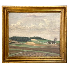 Antikes Landschafts-Ölgemälde des frühen 20. Jahrhunderts aus Dänemark von Nicolai Tving