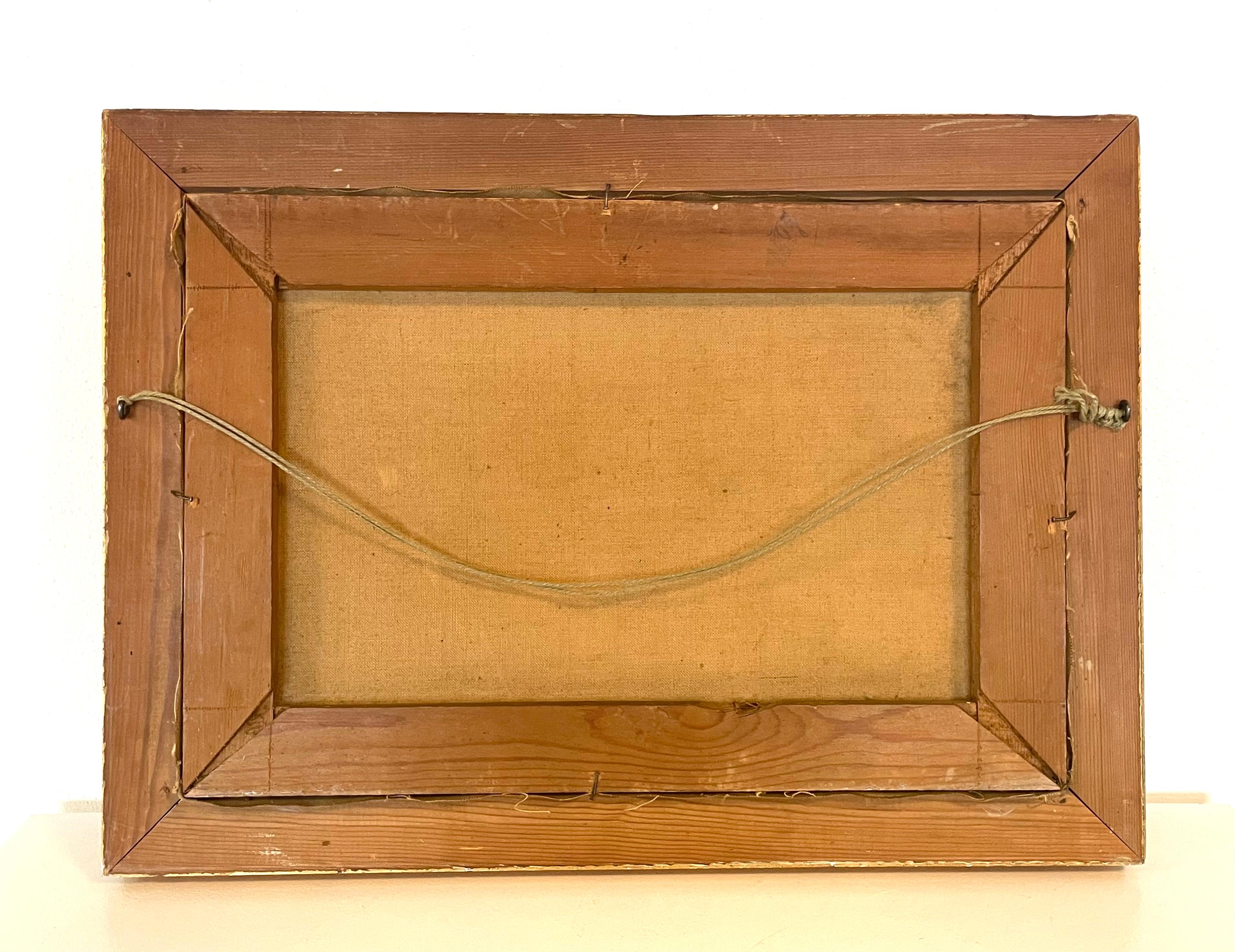 Ancienne peinture à l'huile de paysage du Danemark du début du 20e siècle en vente 3