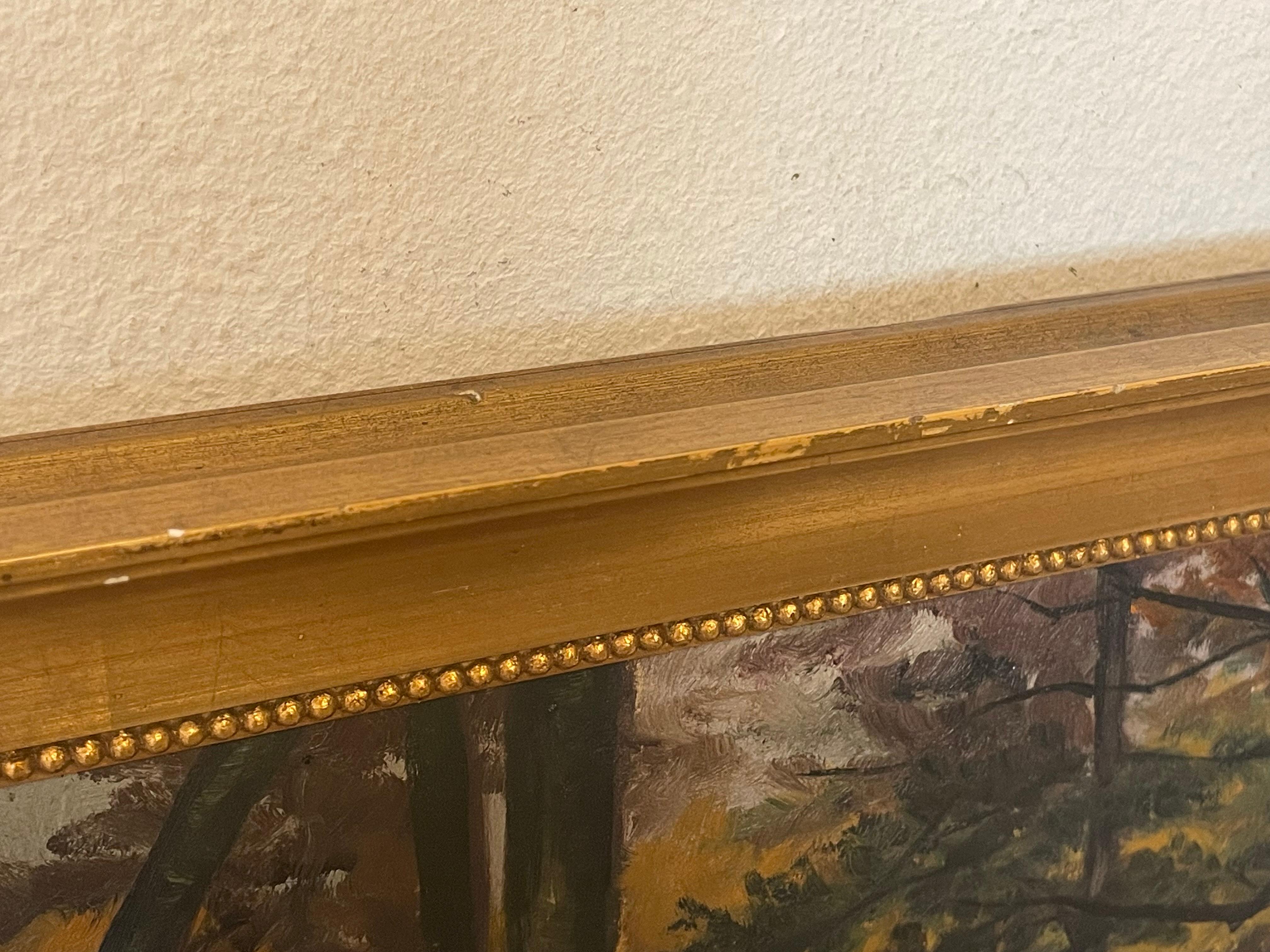 Ancienne peinture à l'huile de paysage du Danemark du début du 20e siècle en vente 2