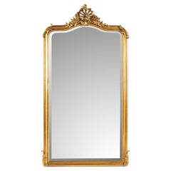 Antique early 20th century Large French Gold Gilt Louis Quinze or Rococo mirror