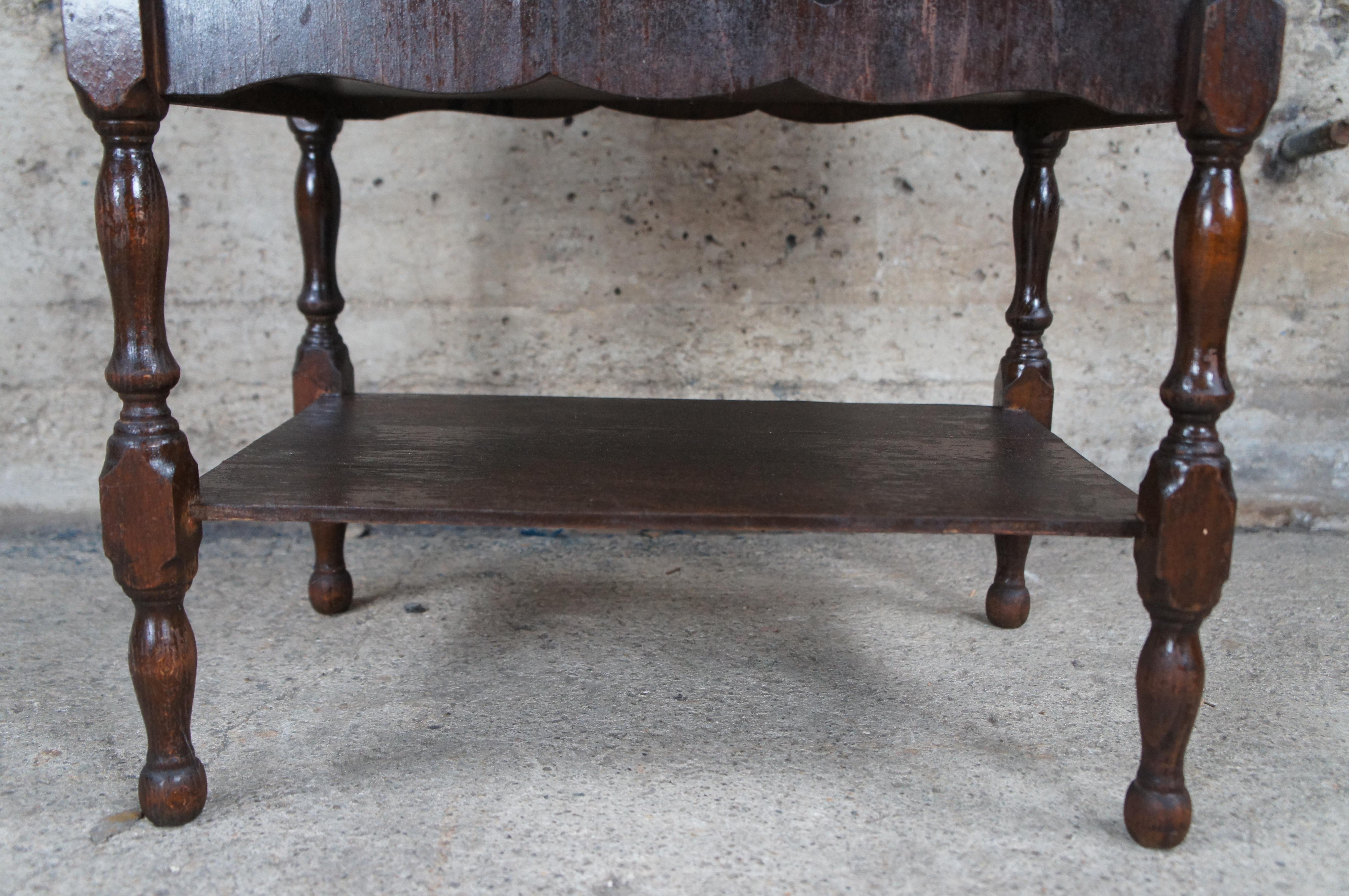 Antique Early 20th Century Mahogany Canterbury Magazine Rack Book Stand Shelf 9