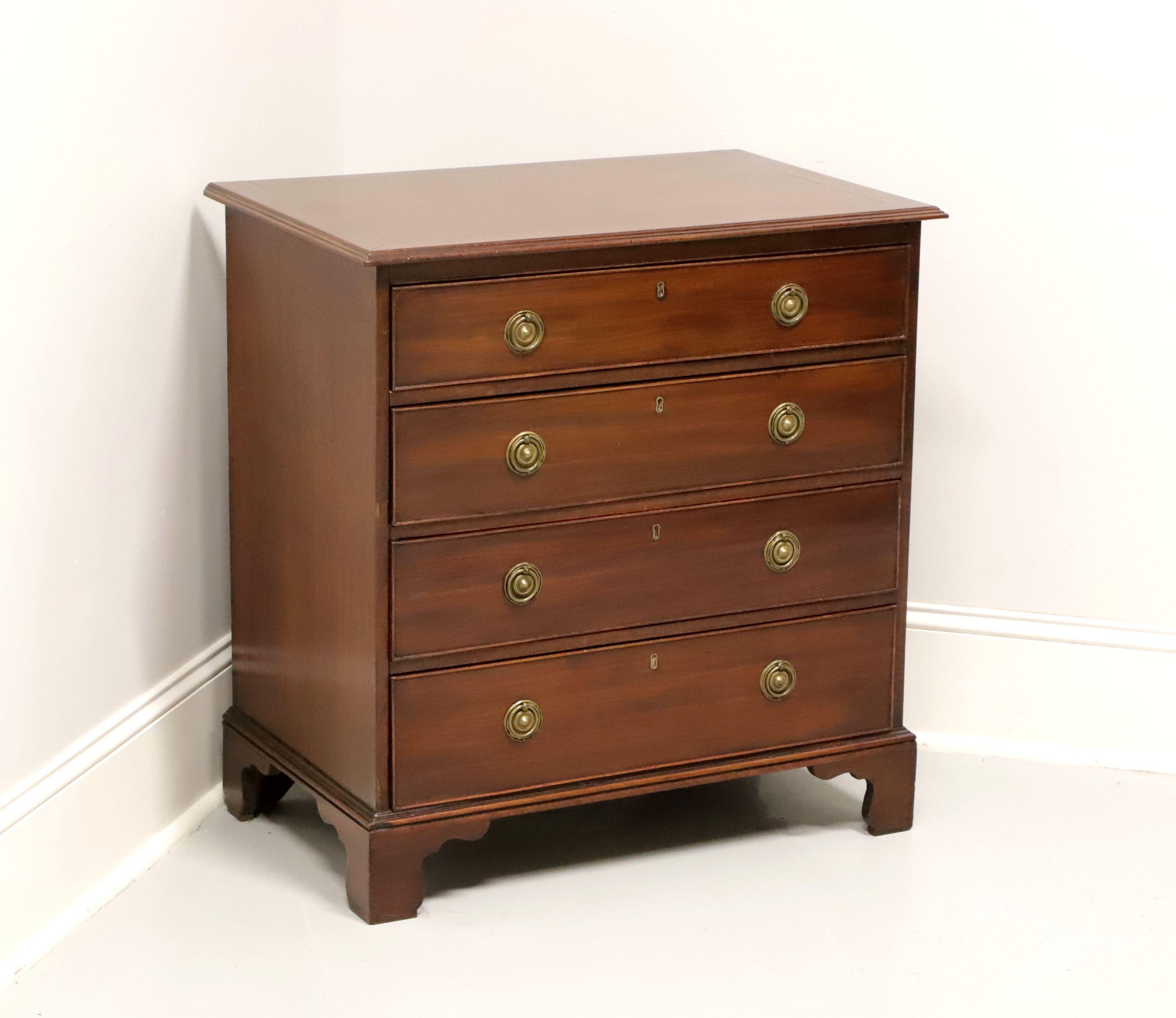 Antique Early 20th Century Mahogany Georgian Style Bedside Chest 5