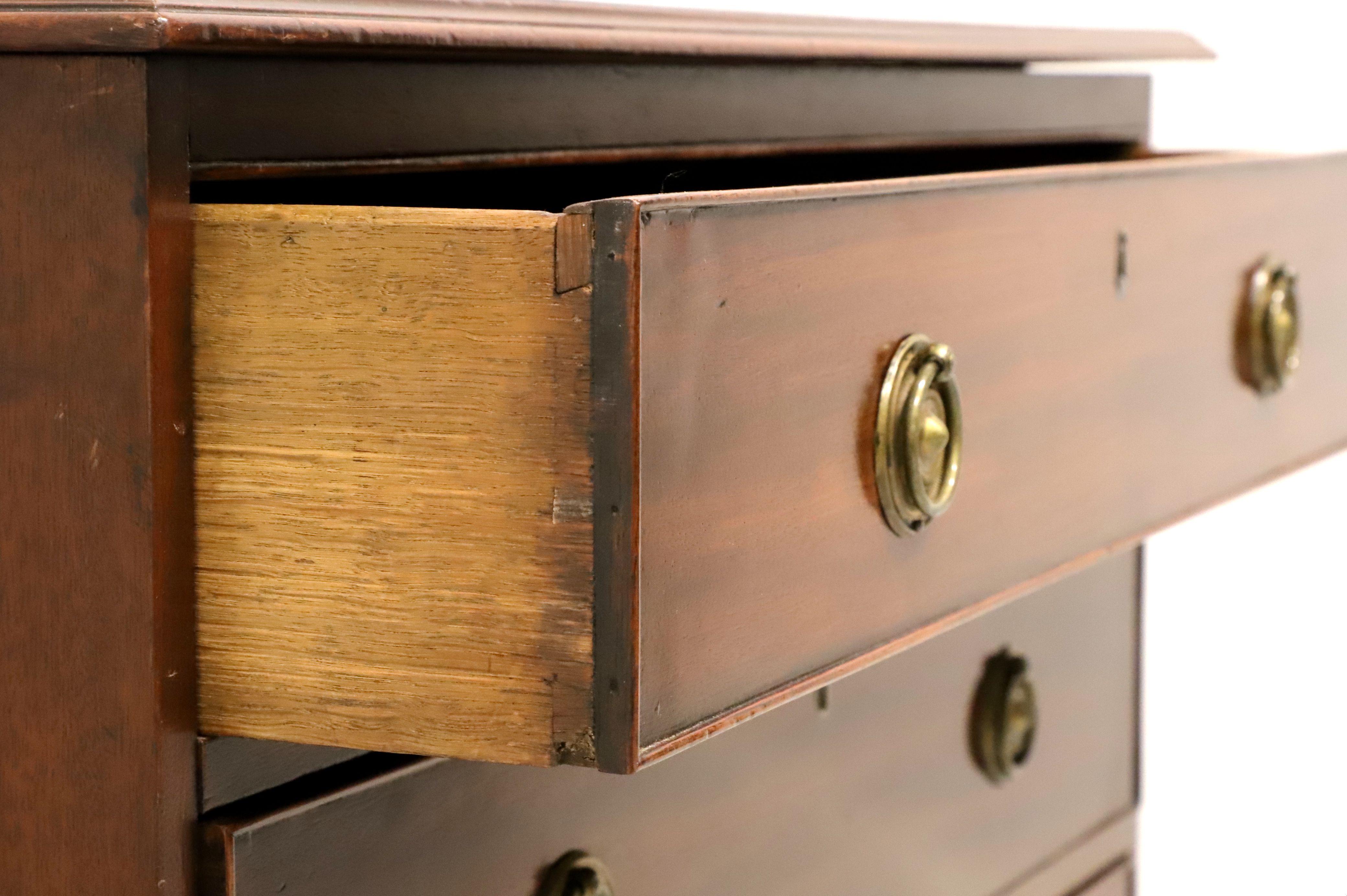 Antique Early 20th Century Mahogany Georgian Style Bedside Chest 4
